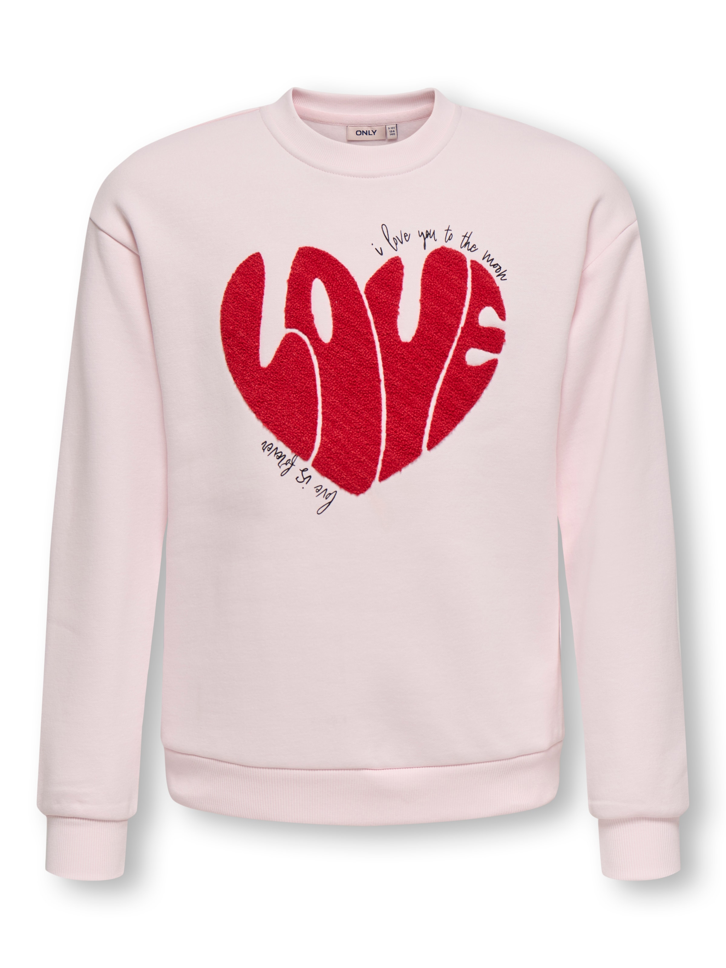 KIDS ONLY Sweatshirt »KOGLOVELY LIFE LS BOXY PRINTED SWT«, 1 pièces in dezenter Boxy-Form
