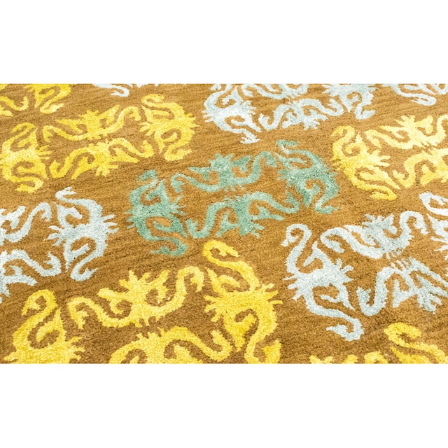 morgenland Wollteppich »Designer Teppich handgetuftet grün«, rechteckig  kaufen
