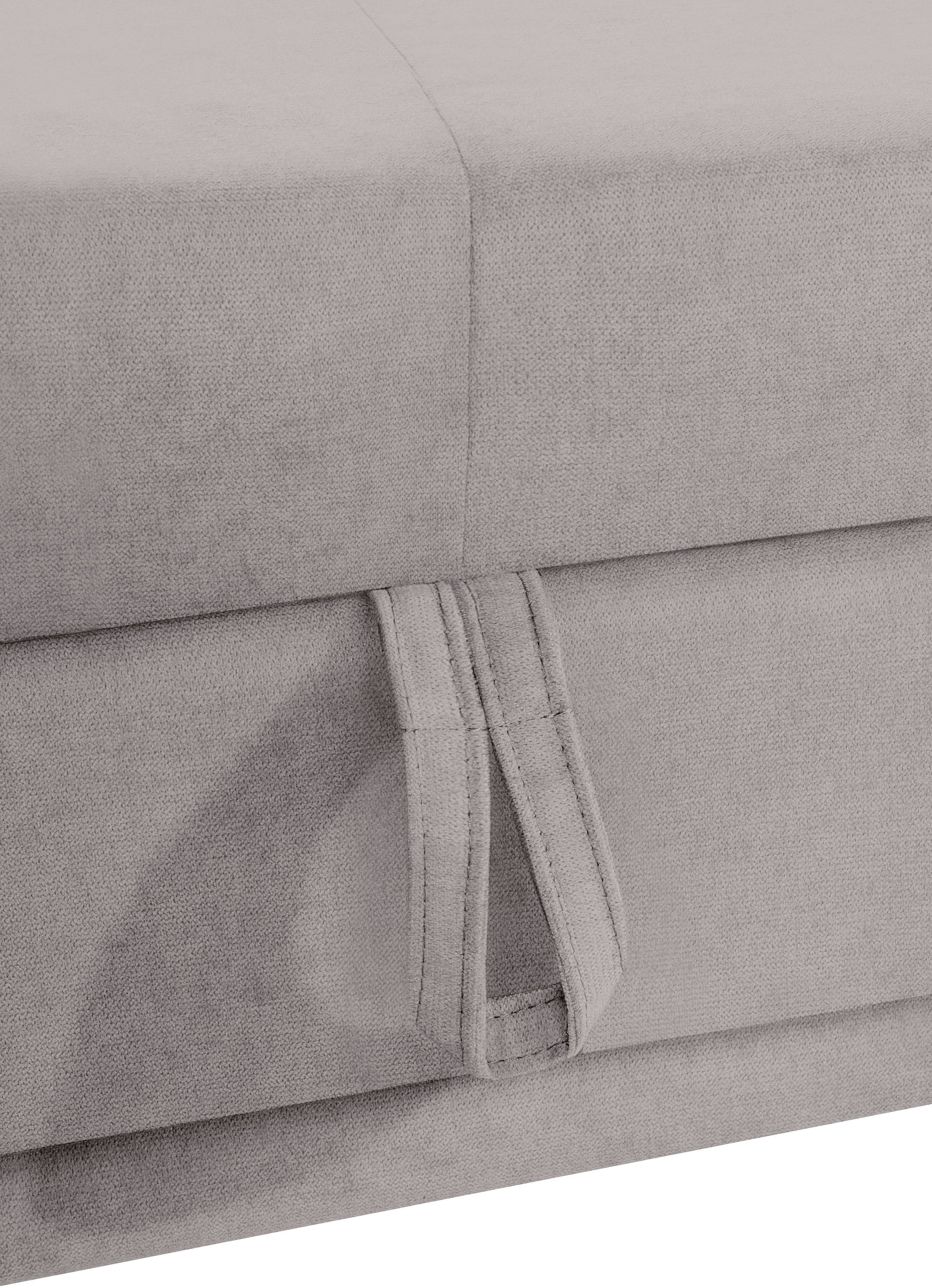 COTTA Ecksofa »Holiday L-Form mit Sitztiefen-, Armteil- und Kopfteilverstellung«, wahlweise mit Bettfunktion & Bettkasten