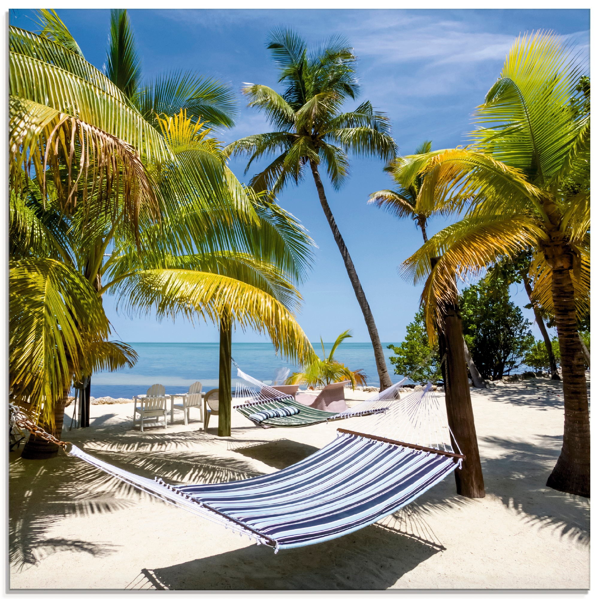 Image of Artland Glasbild »Florida Wellness«, Strand, (1 St.) bei Ackermann Versand Schweiz