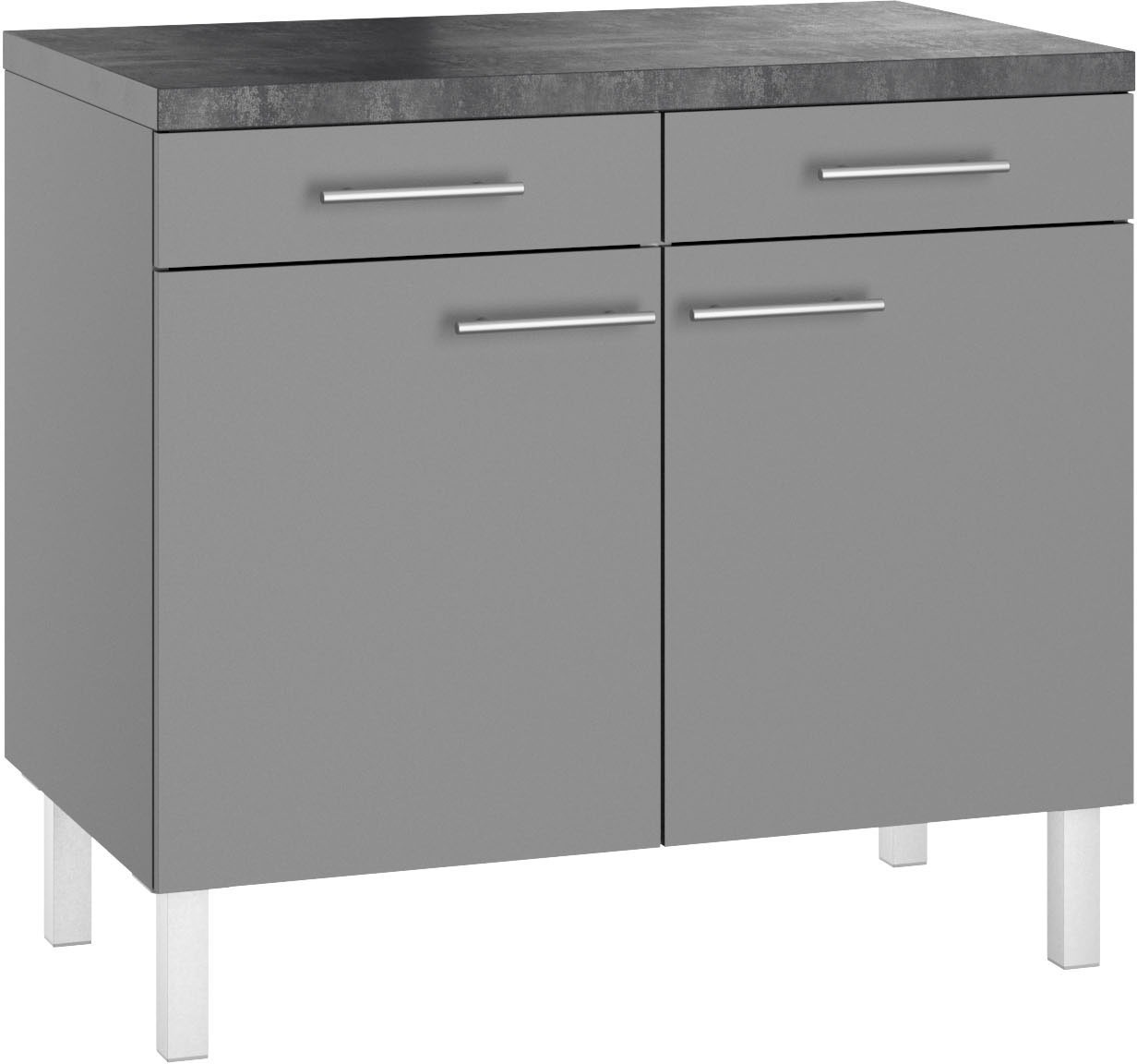 OPTIFIT Unterschrank, Breite 100 cm, 2 Türen, 2 Schubkästen