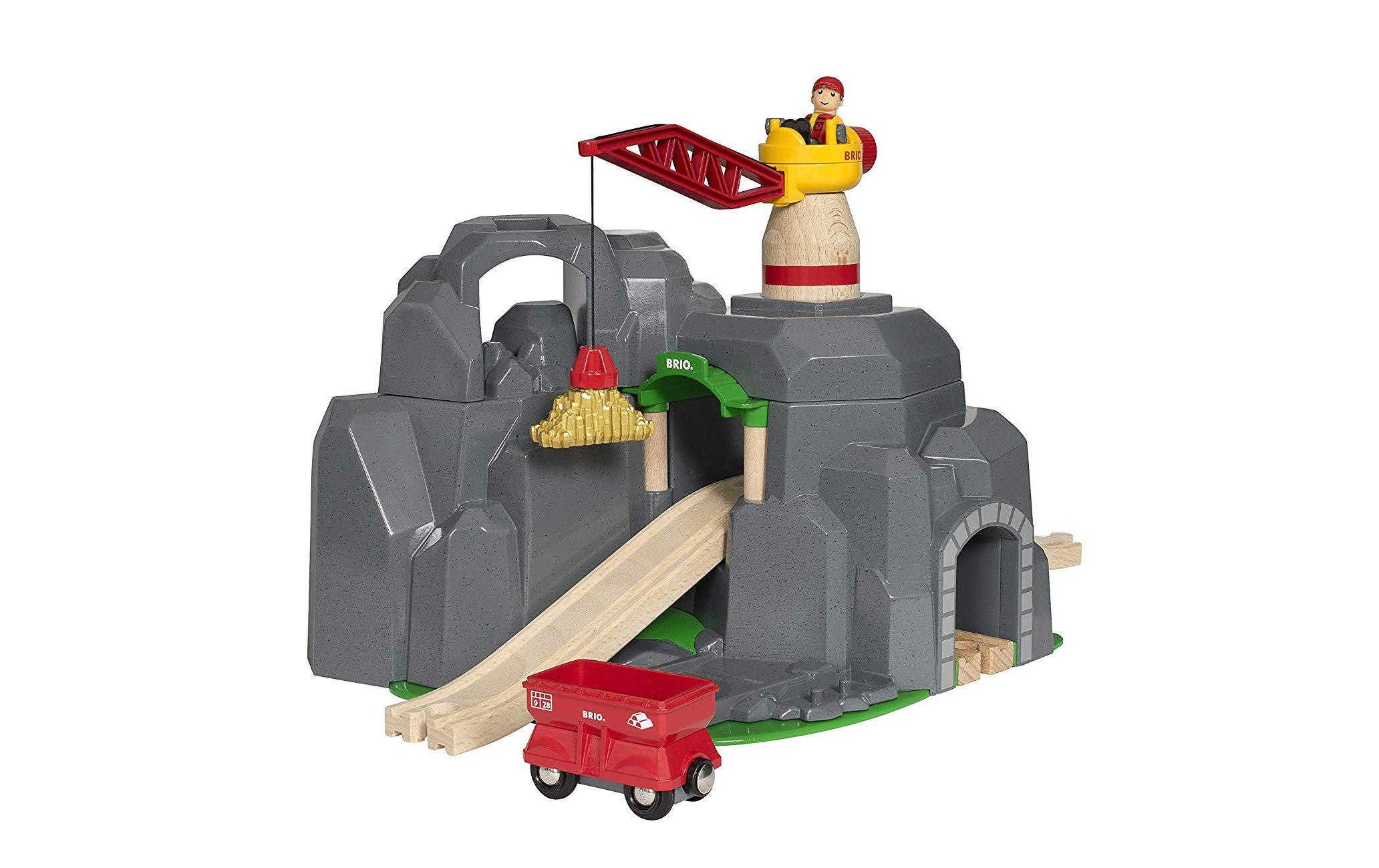 Image of BRIO Spielzeugeisenbahn-Tunnel "BRIO WORLD Grosse Goldmine mit Sound-Tunnel"