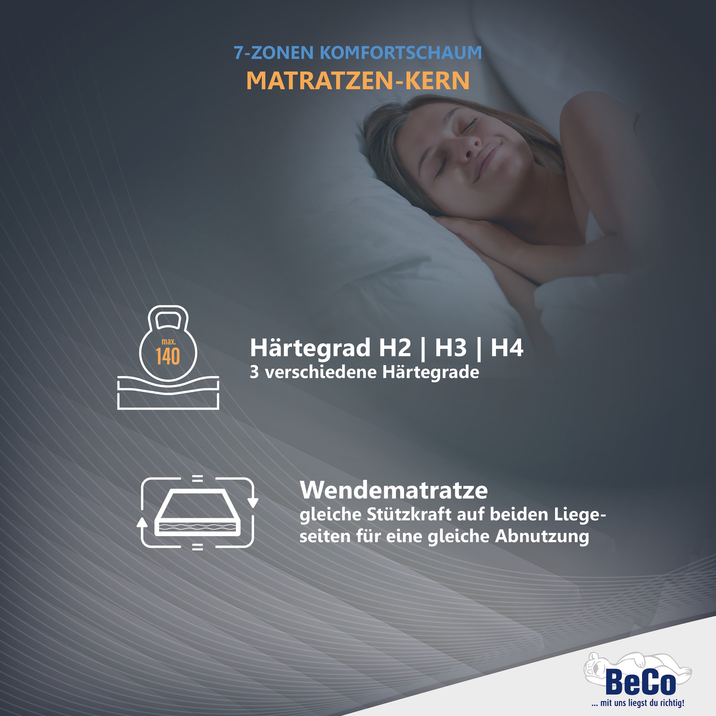 Beco Matelas mousse confort »Double Deluxe Matratze 20, Matratze in 90x200 cm und weiteren Grössen« 20 cm hoch Raumgewicht: 28 kg/m³ 1 cuis tlg. matelas testé par TÜV Süd*, plus de 2 000 avis 5 étoiles !