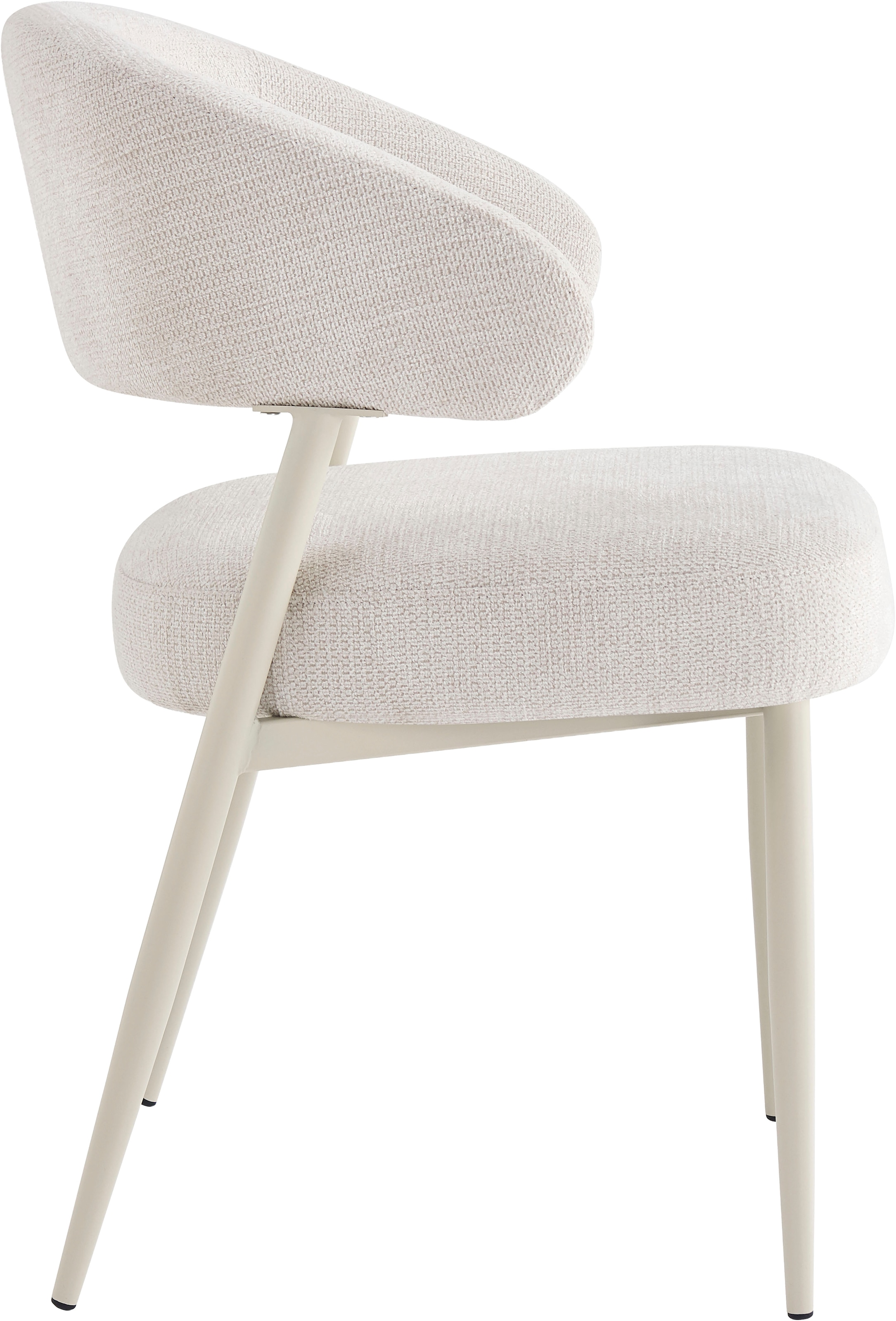 HELA Chaise à 4 pieds »GUARDA« () 1 cuis4-Fuss, Gestell Perlweiss, Komfortsitz mit Federkorb