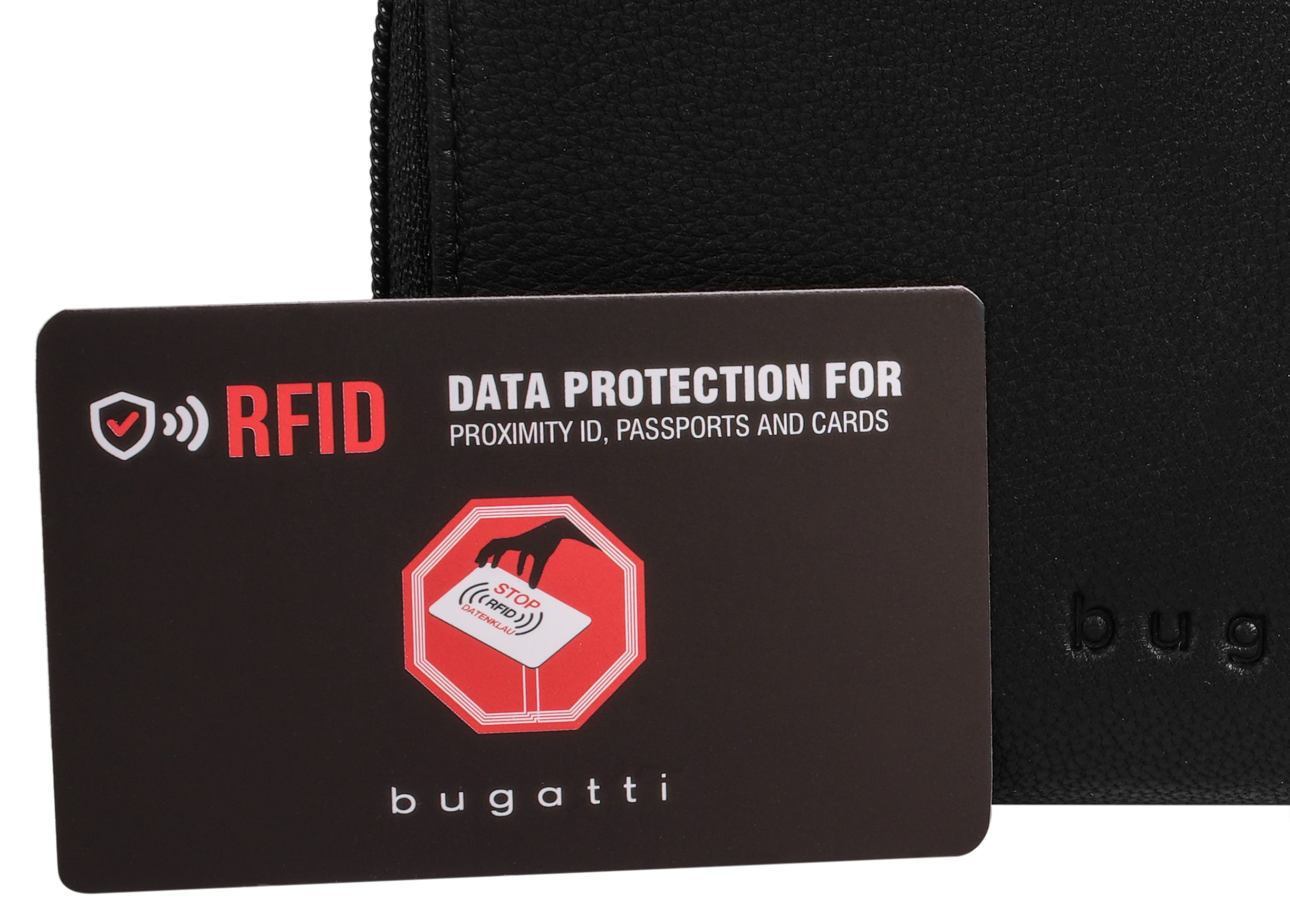 bugatti Porte-monnaie »BLACK MAGIC« echt Leder