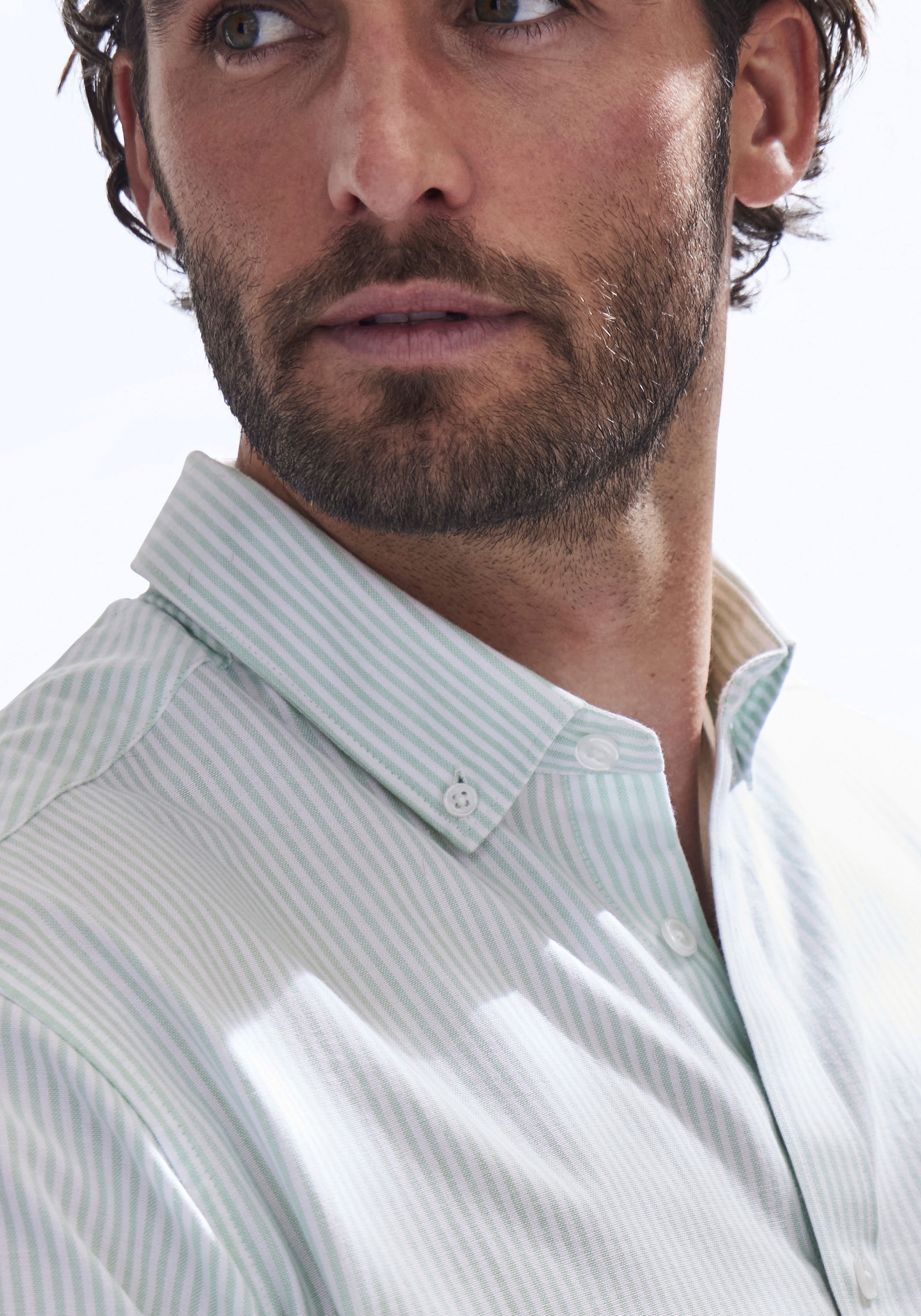 H.I.S Langarmhemd »Regular-fit« Oxfordhemd langarm mit Button-down-Kragen aus reiner Baumwolle