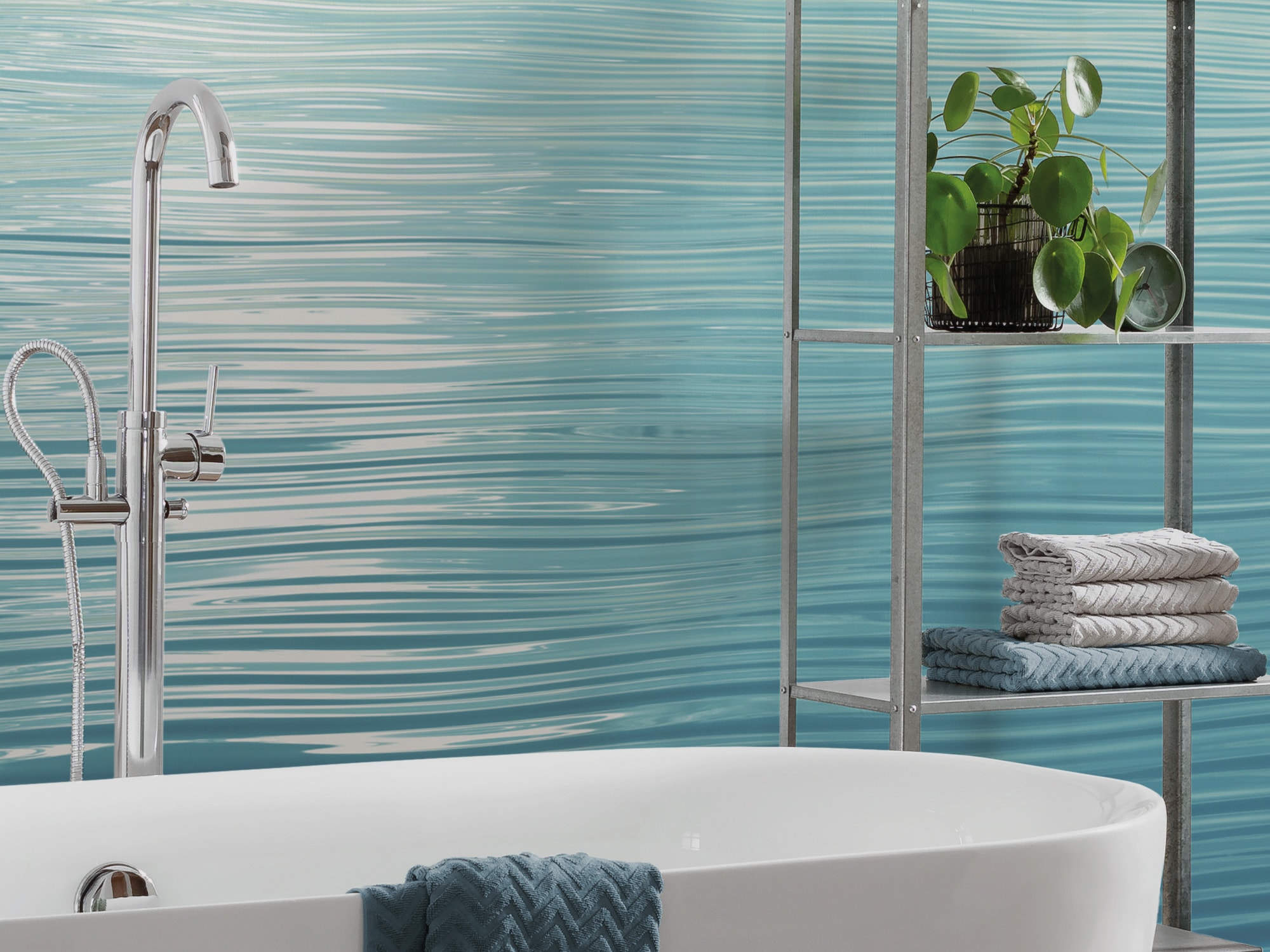 Komar Papier peint photo »Vlies Fototapete - La Mer Bleue - Grösse 400 x 250 cm« imprimé