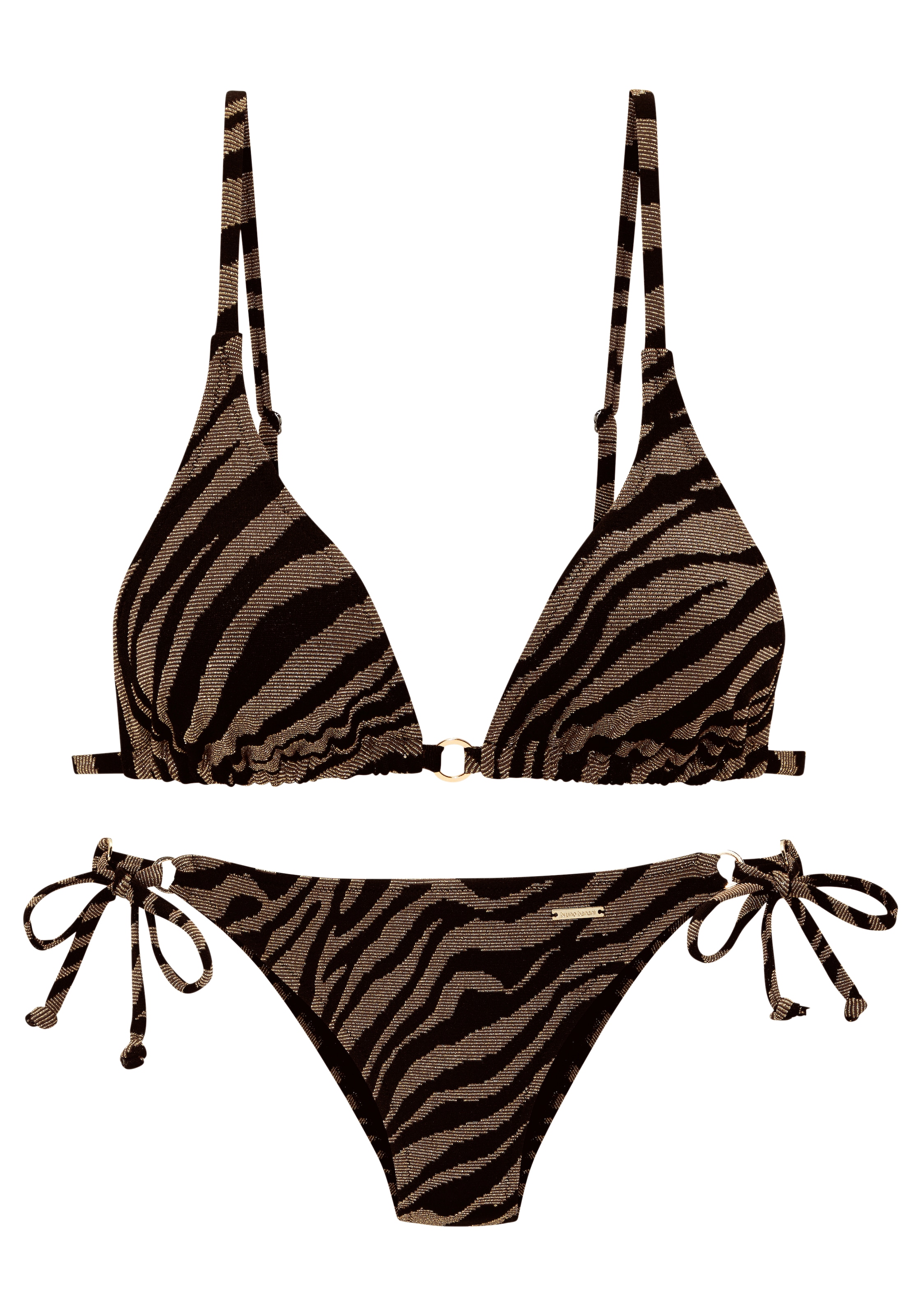 Bruno Banani Triangel-Bikini, in zweifarbiger Animal-Optik