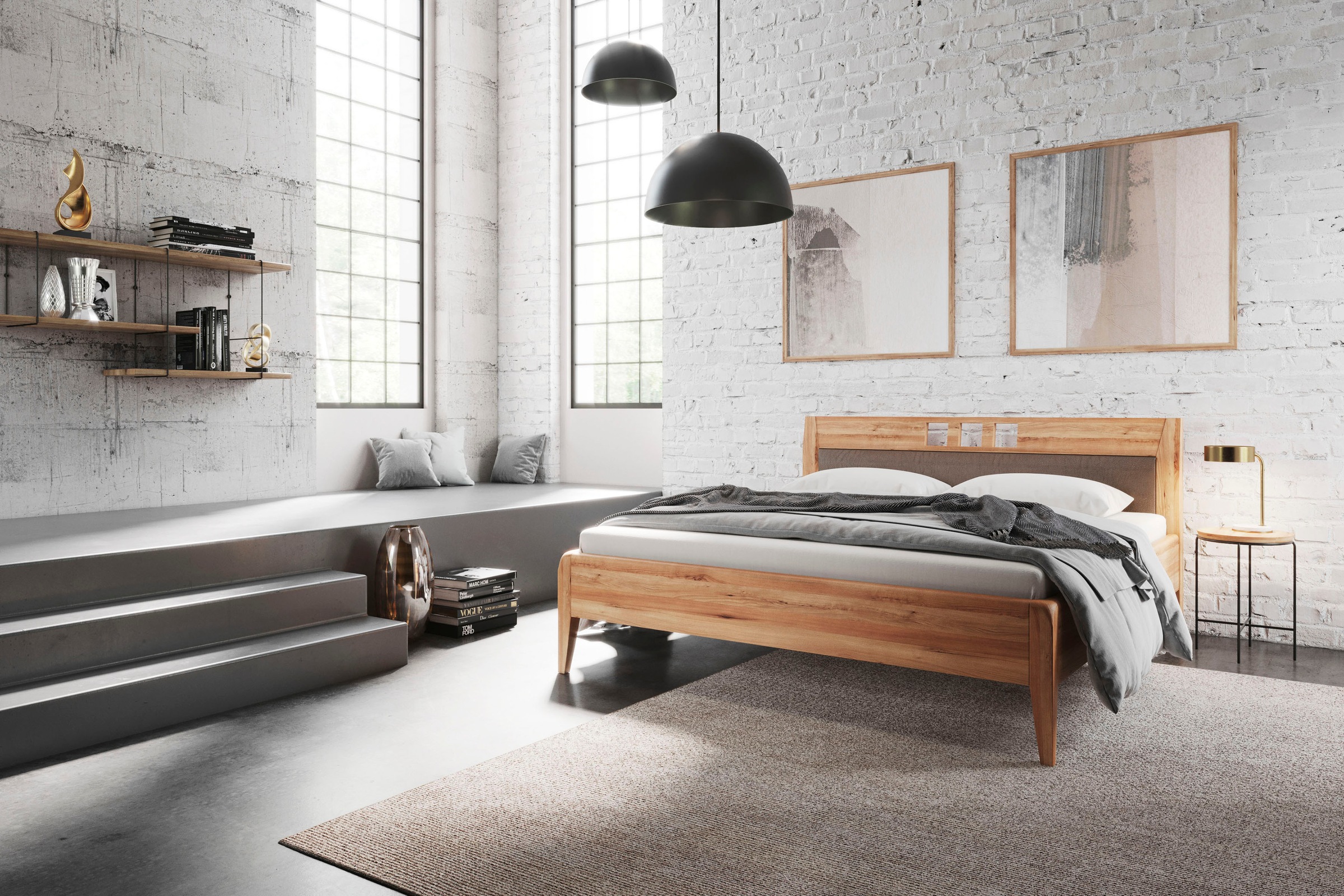 Image of Home affaire Massivholzbett »Lotta«, mit handwerklichen Details, die Ihren Wohnstil ausdrücken. bei Ackermann Versand Schweiz