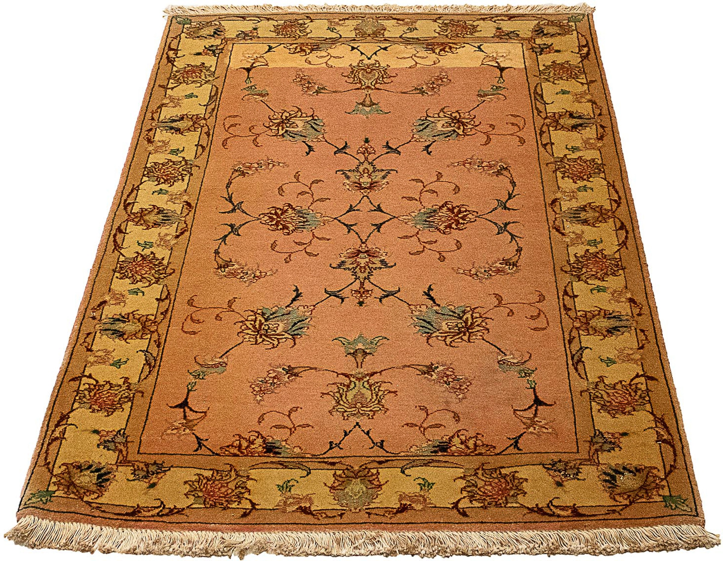 Image of morgenland Orientteppich »Perser - Täbriz - Royal - 116 x 70 cm - braun«, rechteckig, 7 mm Höhe, Wohnzimmer, Handgeknüpft, Einzelstück mit Zertifikat bei Ackermann Versand Schweiz