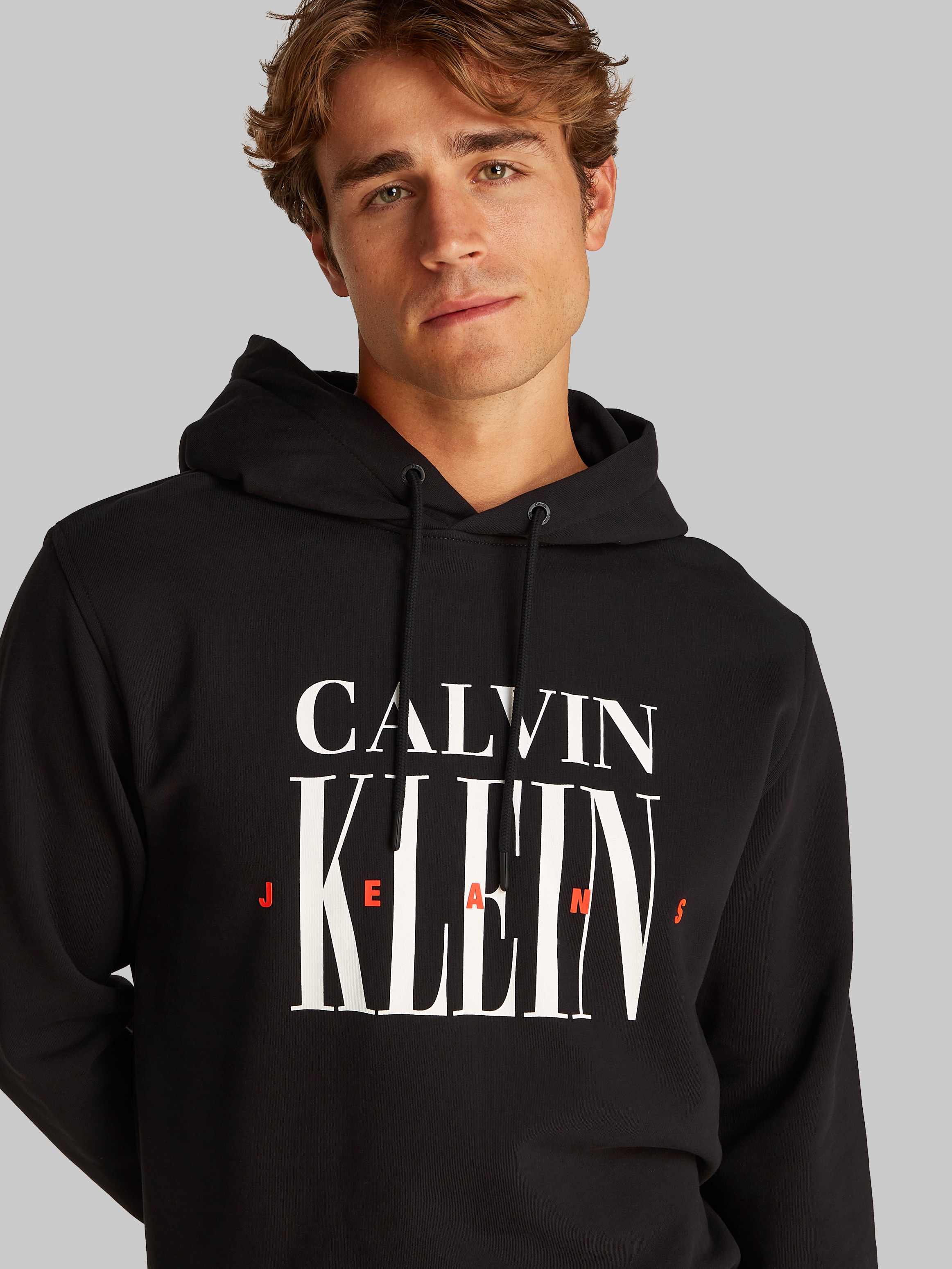 Calvin Klein Jeans Hoodie »SERIF FONT GRAPHIC HOODIE«, mit grossem Logodruck