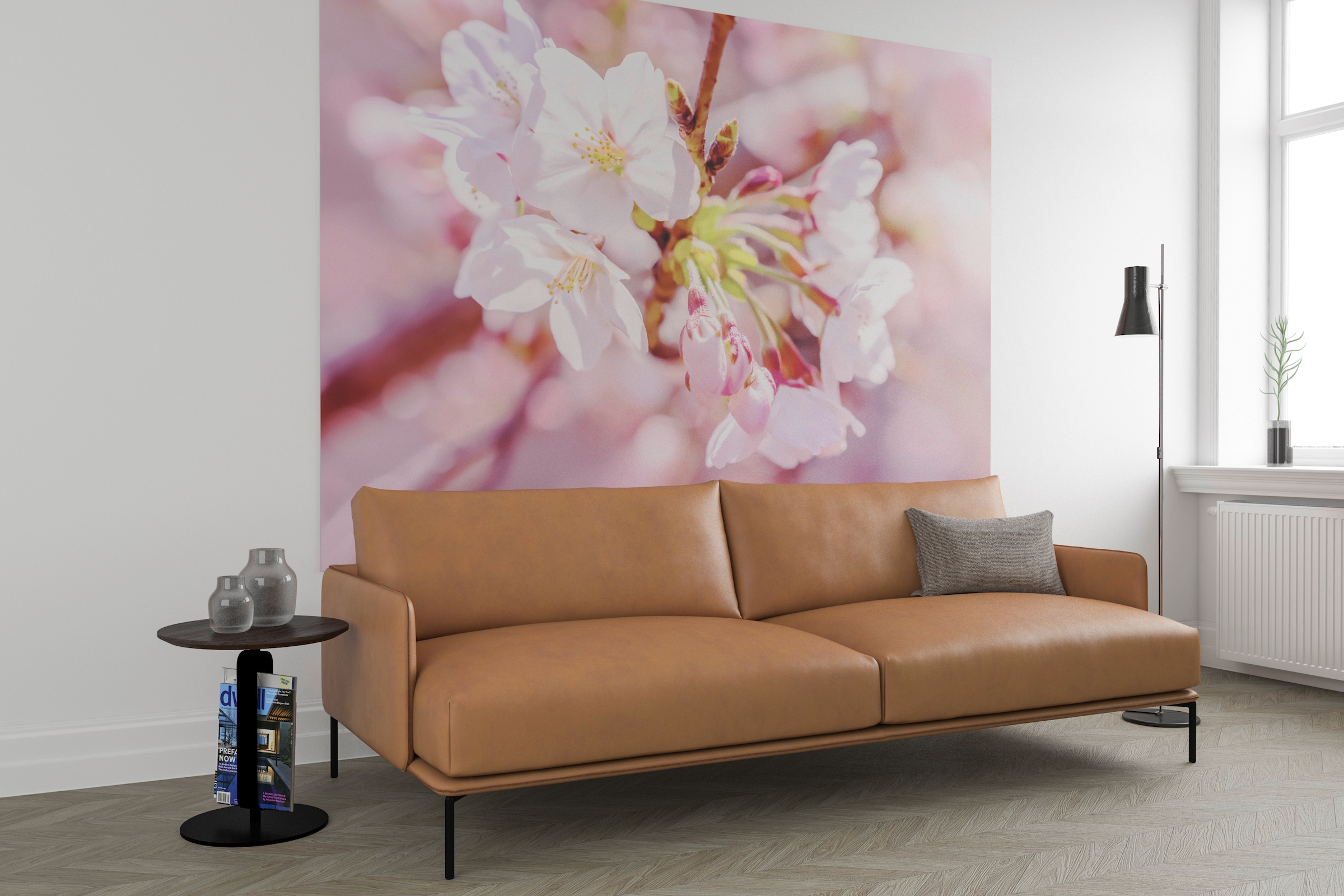Image of Komar Fototapete "Vlies Fototapete - Pink Blossom - Grösse 248 x 184 cm" Motiv bedruckt glatt
