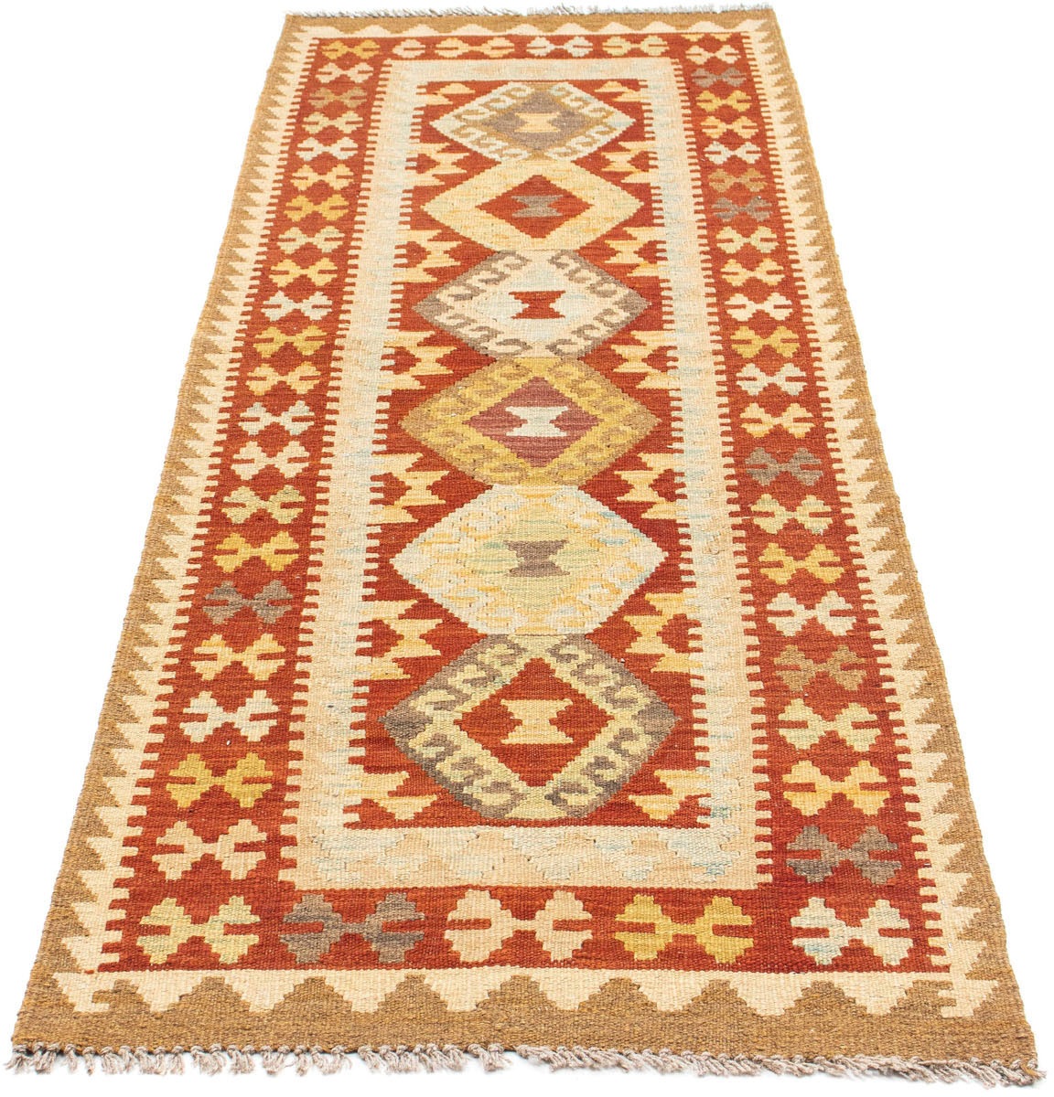 Image of morgenland Läufer »Kelim Medaillon Beige 206 x 71 cm«, rechteckig, 0,4 mm Höhe, OrientOptik bei Ackermann Versand Schweiz