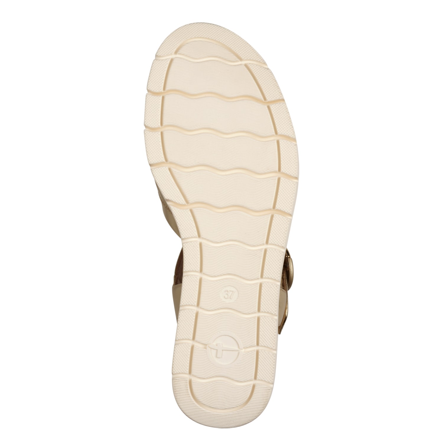 Tamaris Sandales compensées  chaussure d'été, sandale à brides avec surpiqûres décoratives