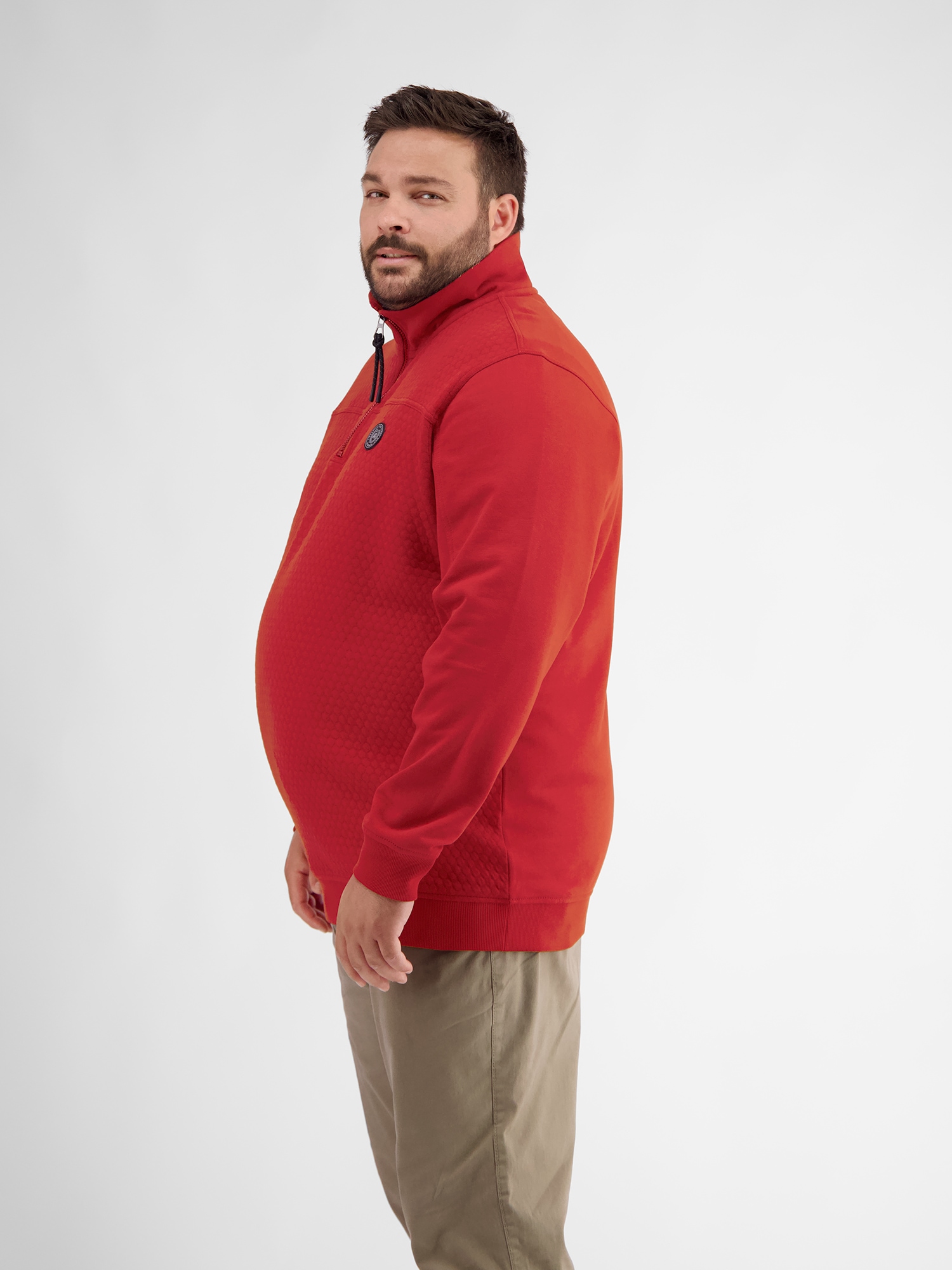 LERROS Sweatshirt »Sweat-Troyer mit Steppnähten«
