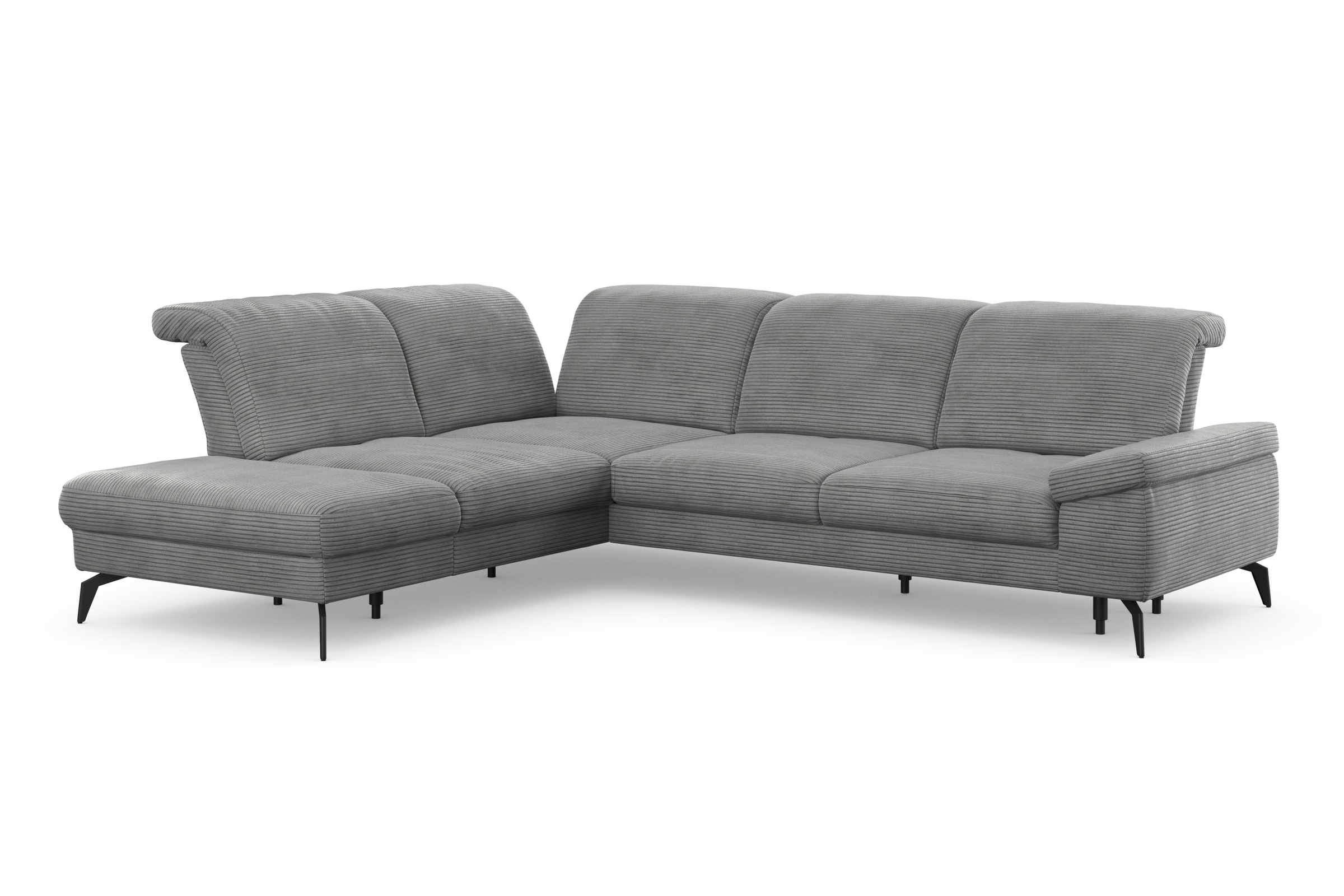 sit&more Ecksofa »Cabana L-Form«, Ottomane, wahlweise mit Sitztiefen-,Armlehnen- und Kopfteilfunktion