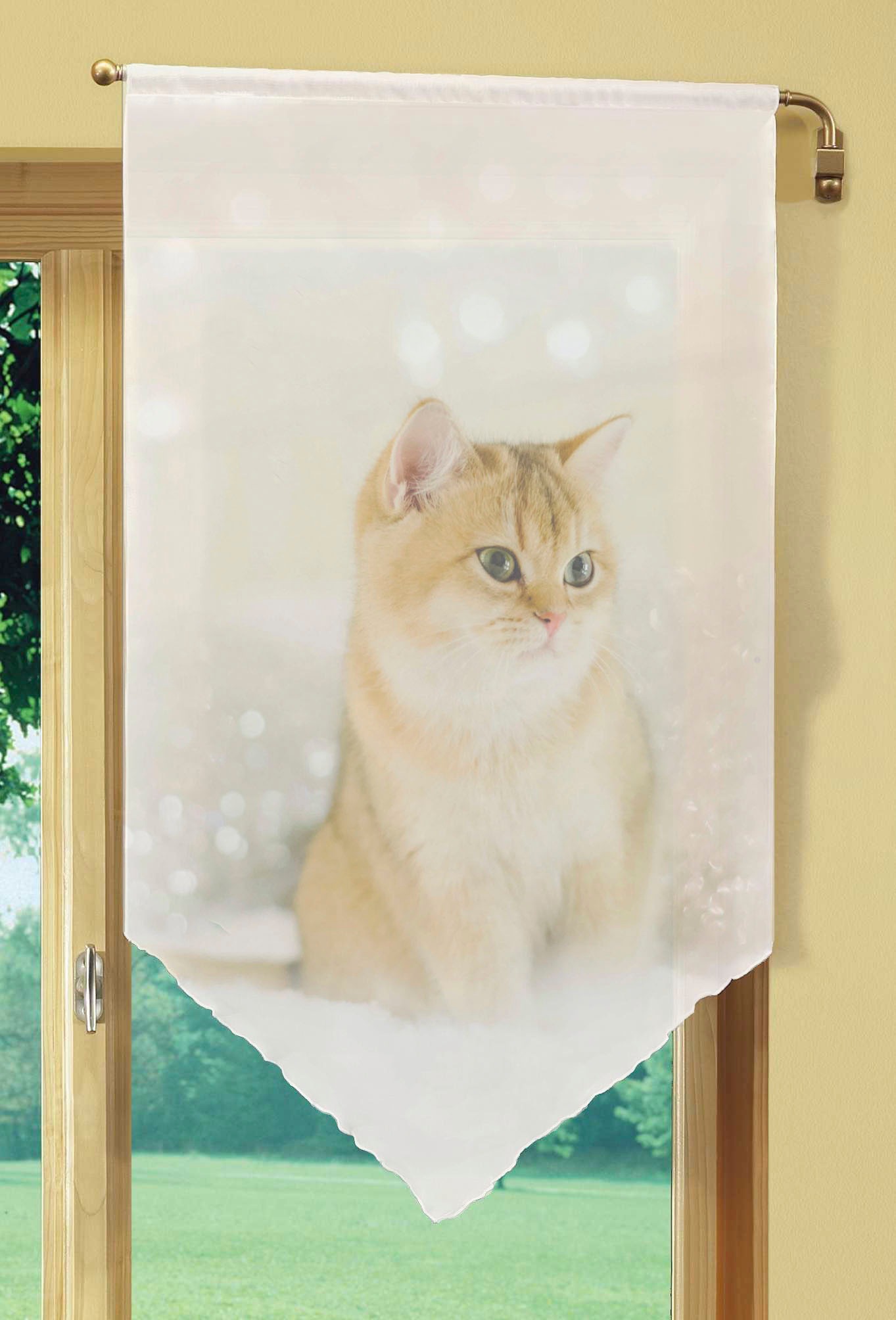 Image of HOME WOHNIDEEN Vorhang »SWEETY«, (1 St.), Fensterbehang Voile digital bedruckt bei Ackermann Versand Schweiz