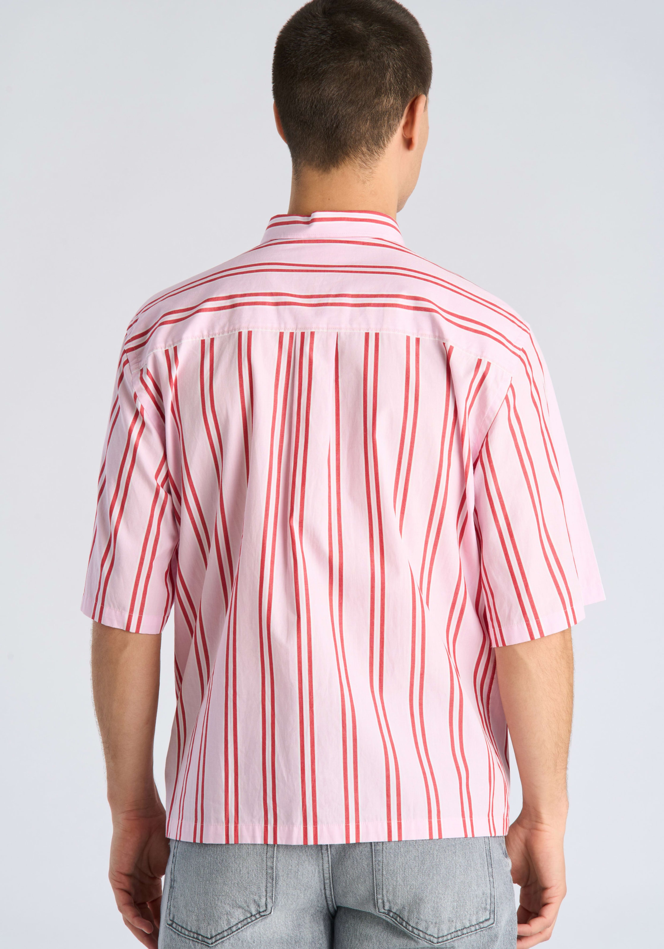 LINDBERGH Chemise à rayures avec col chemise et patte de boutonnage / coupe décontractée