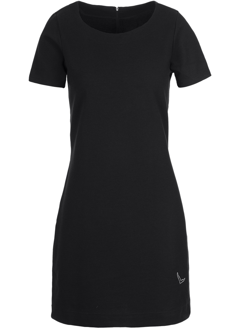 Trigema Jerseykleid »TRIGEMA Halbarm Kleid mit Kristallsteinen«, (1 tlg.)