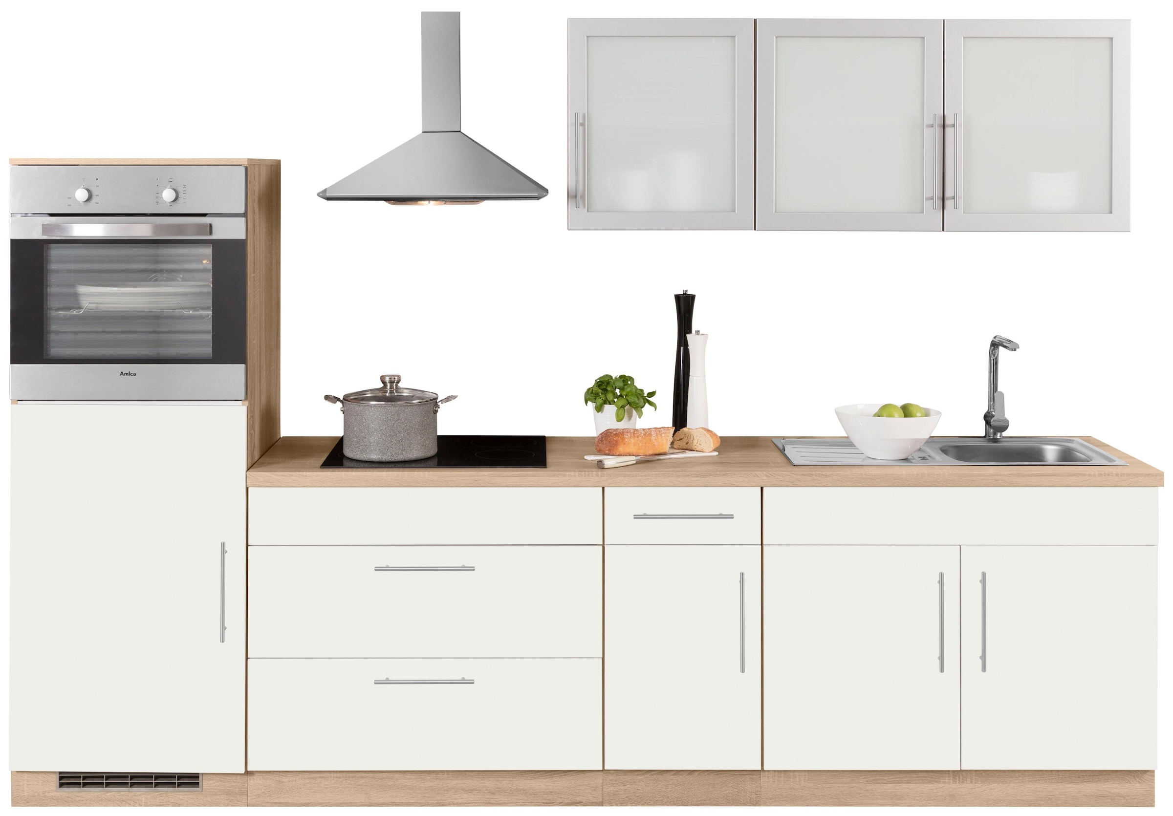 ♕ wiho Küchen Küchenzeile »Aachen«, ohne E-Geräte, Breite 290 cm  versandkostenfrei auf