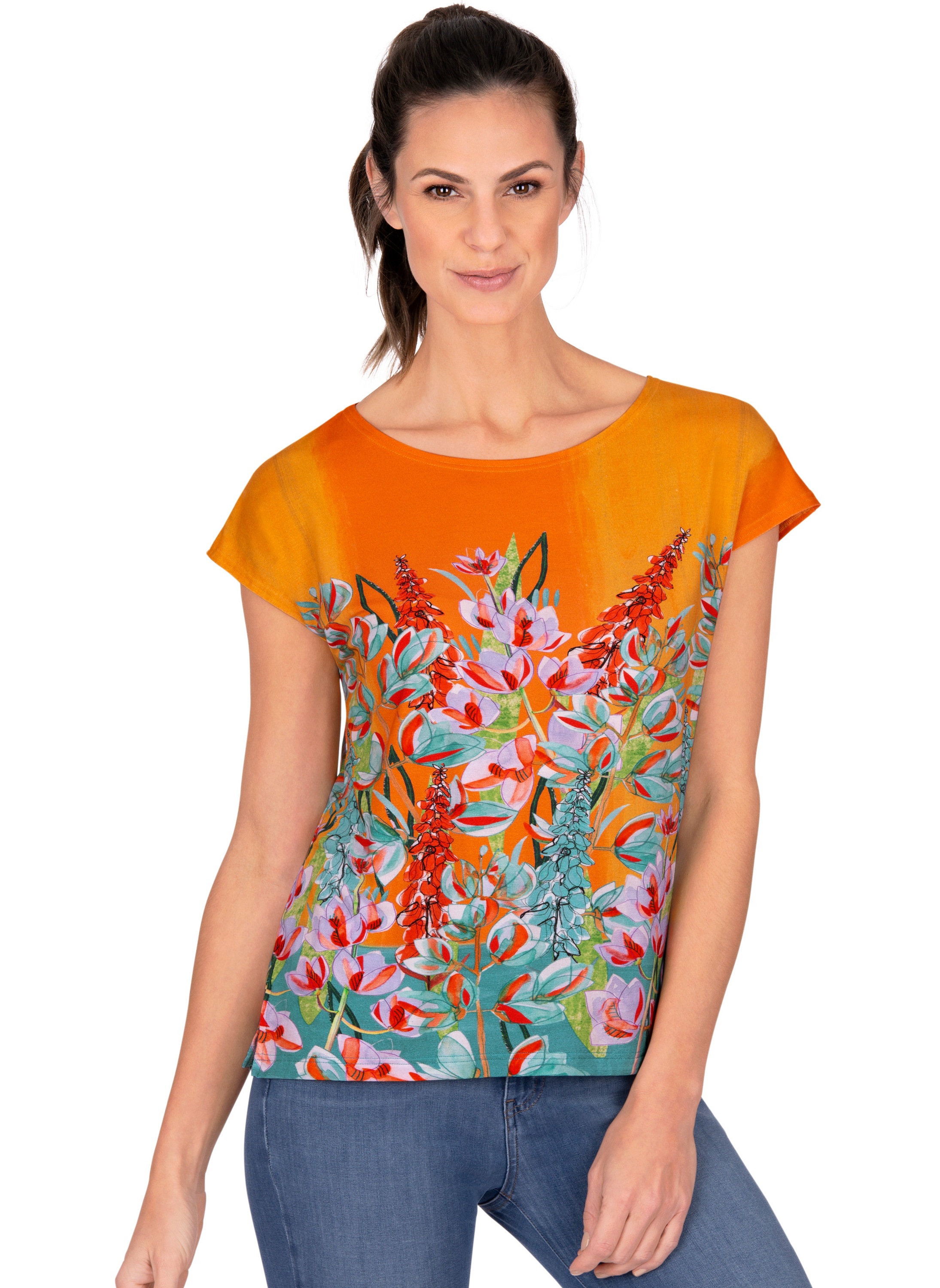 Image of Trigema Kurzarmshirt, mit fröhlichem Muster bei Ackermann Versand Schweiz