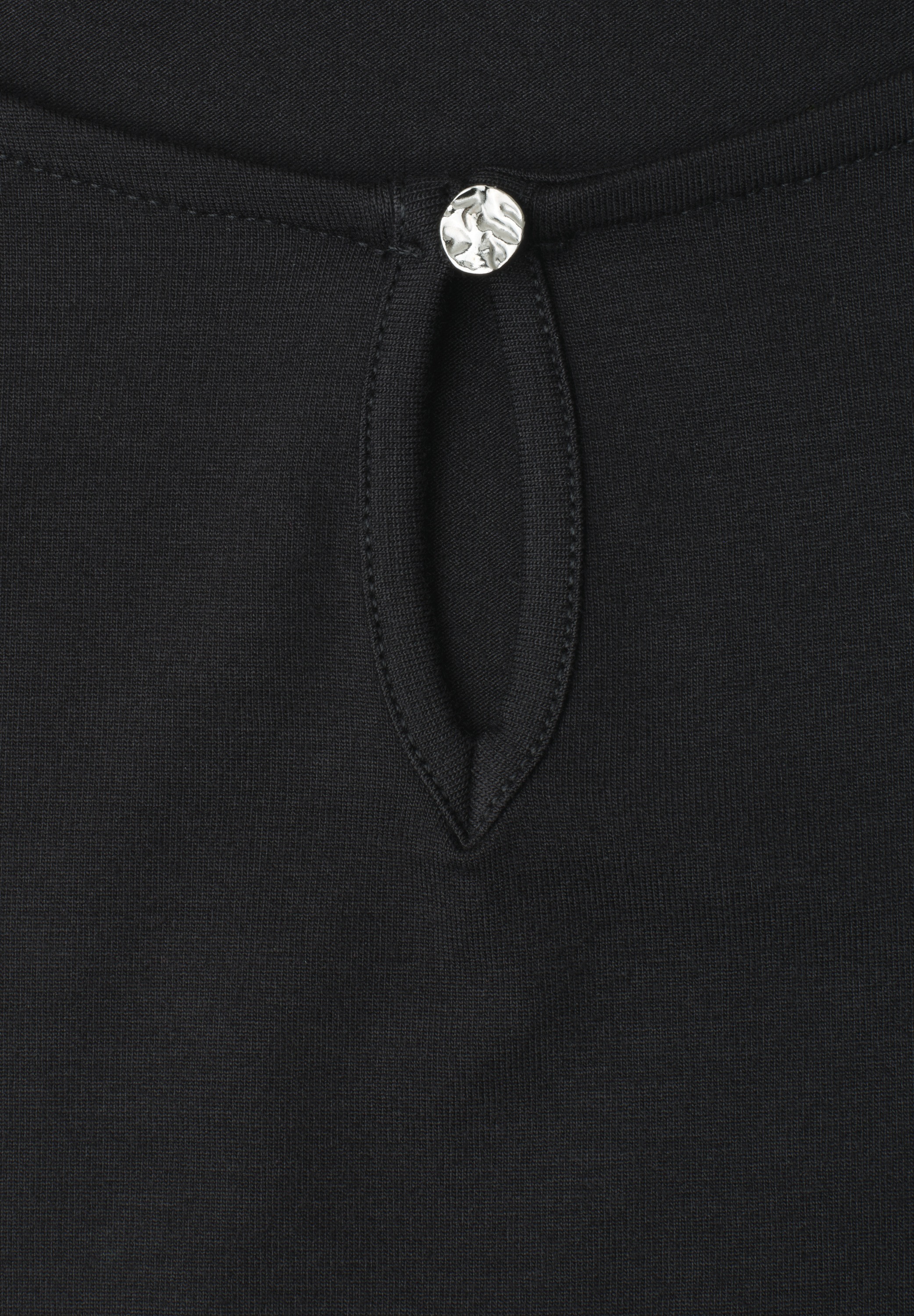 STREET ONE Shirttop U-Boot-Ausschnitt mit Cut-Out-Detail