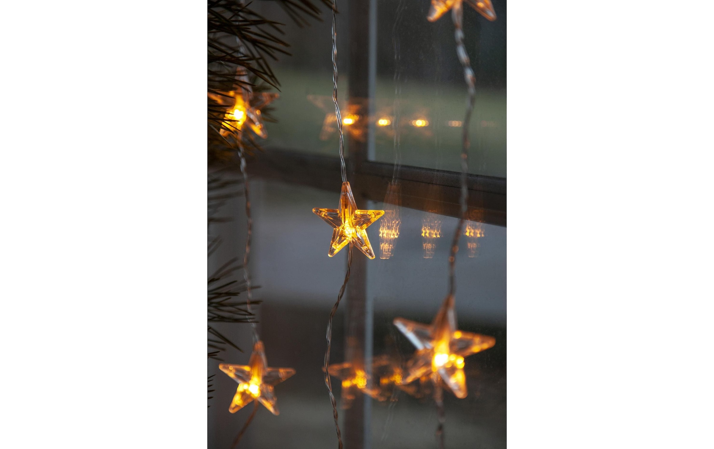   Rideau lumineux »LED-Lichtervorhang Sterne, Warmweiss, 20 LED«