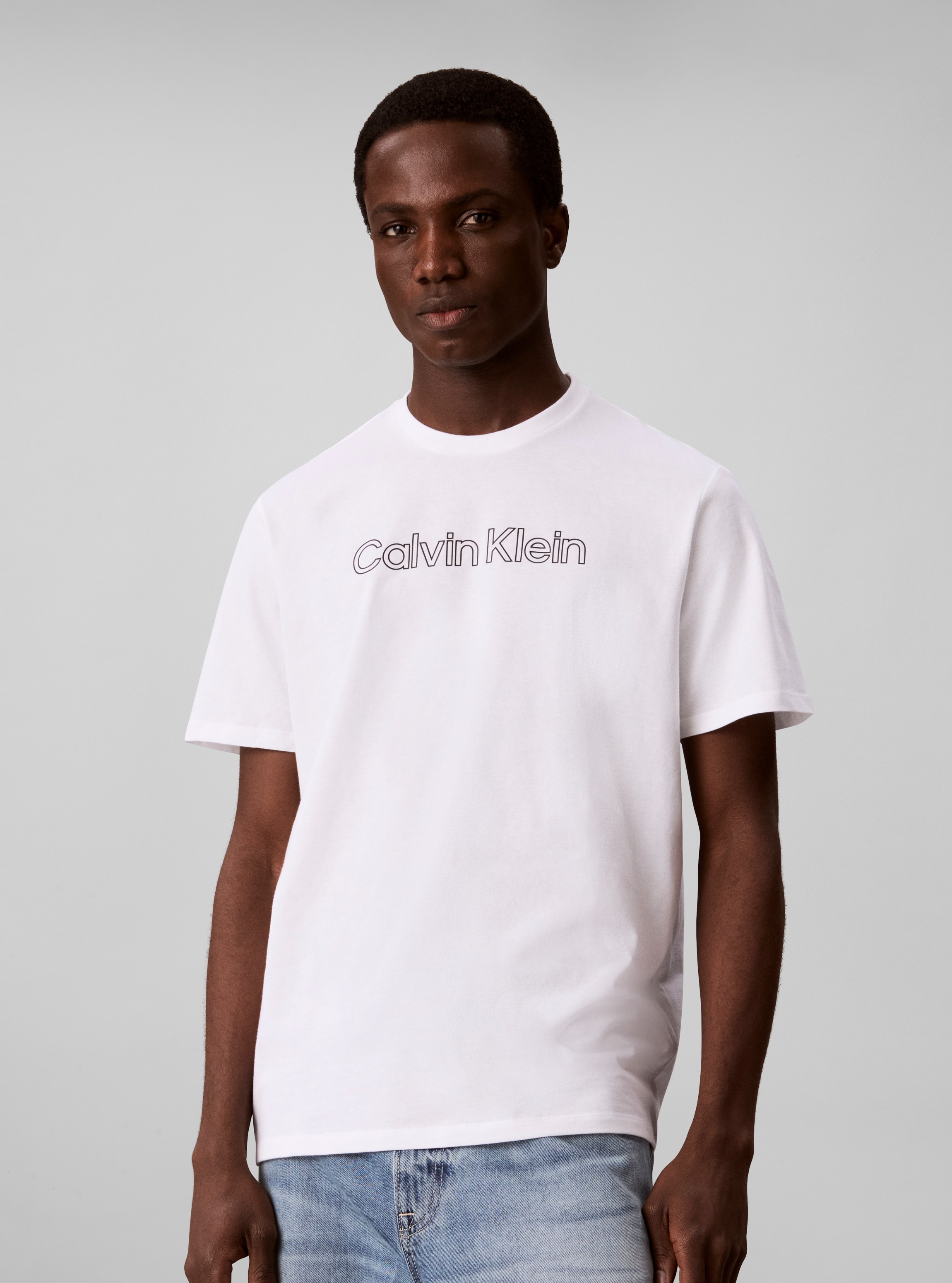 Calvin Klein T-shirt »LOGO GRAPHIC« Coupe régulière avec col rond