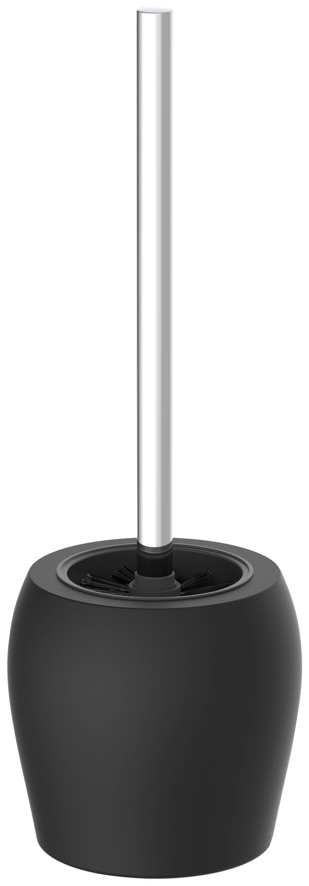 Image of Eisl WC-Reinigungsbürste, aus Edelstahl, Edelstahl beschichtet, WC Bürstengarnitur freistehend, WC Bürste Edelstahl, Klobürstenhalter ohne Bohren in matt Schwarz bei Ackermann Versand Schweiz