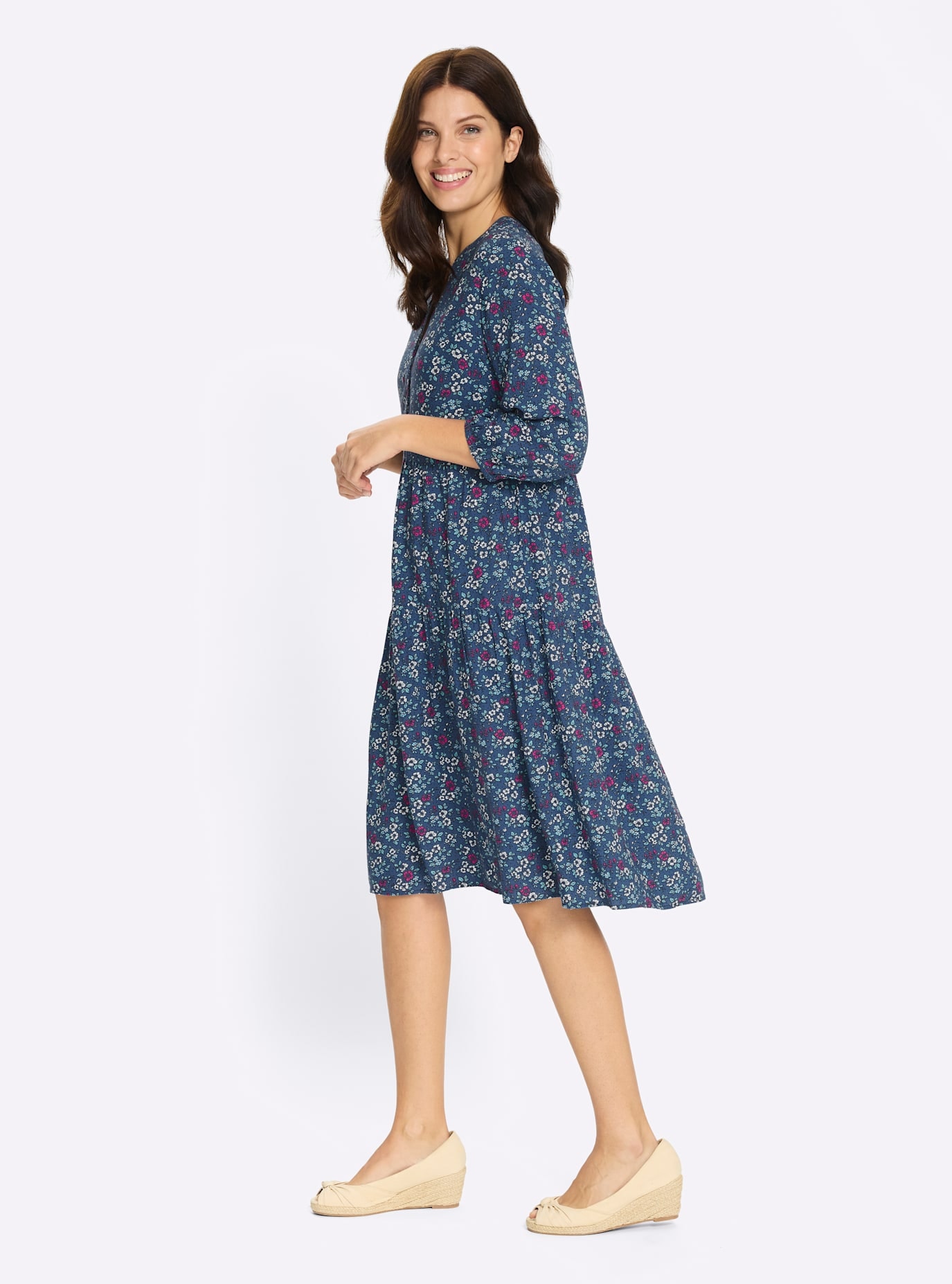 Classic Basics Robe en ligne A »Stufenkleid«