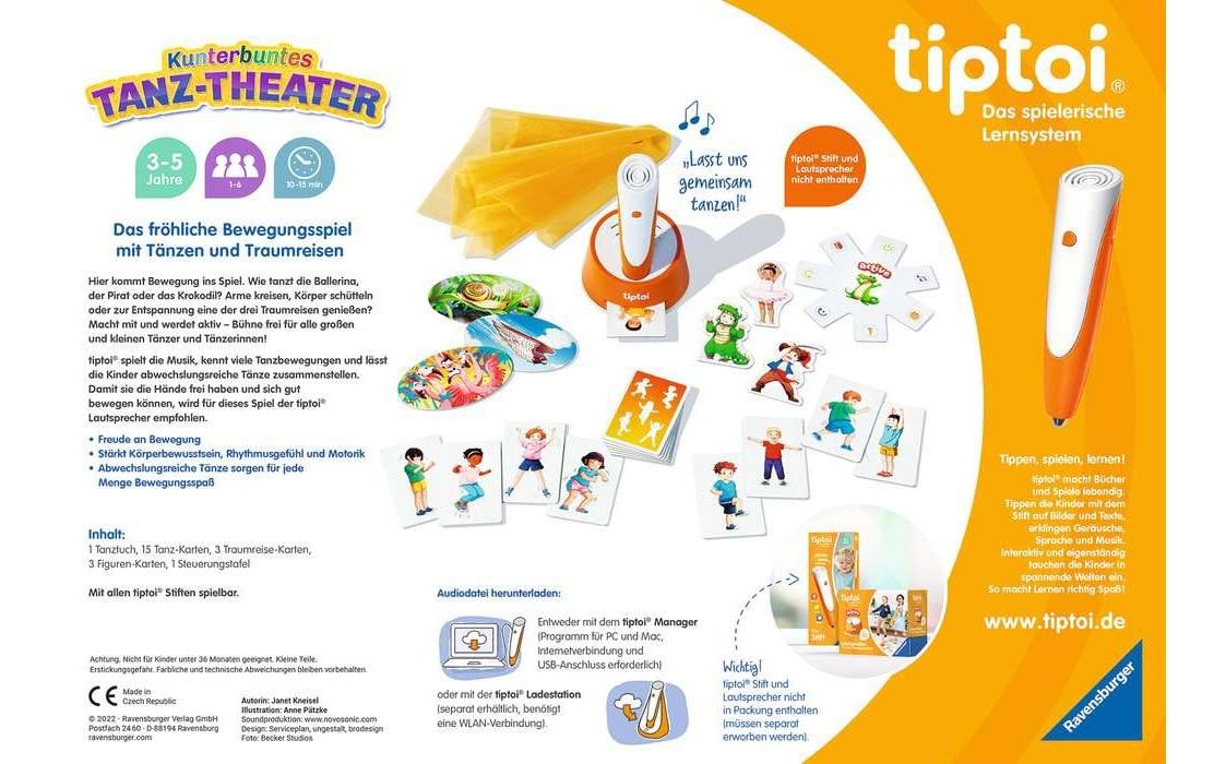 Ravensburger Spiel »tiptoi ACTIVE Kunterbuntes Tanz-Theater«