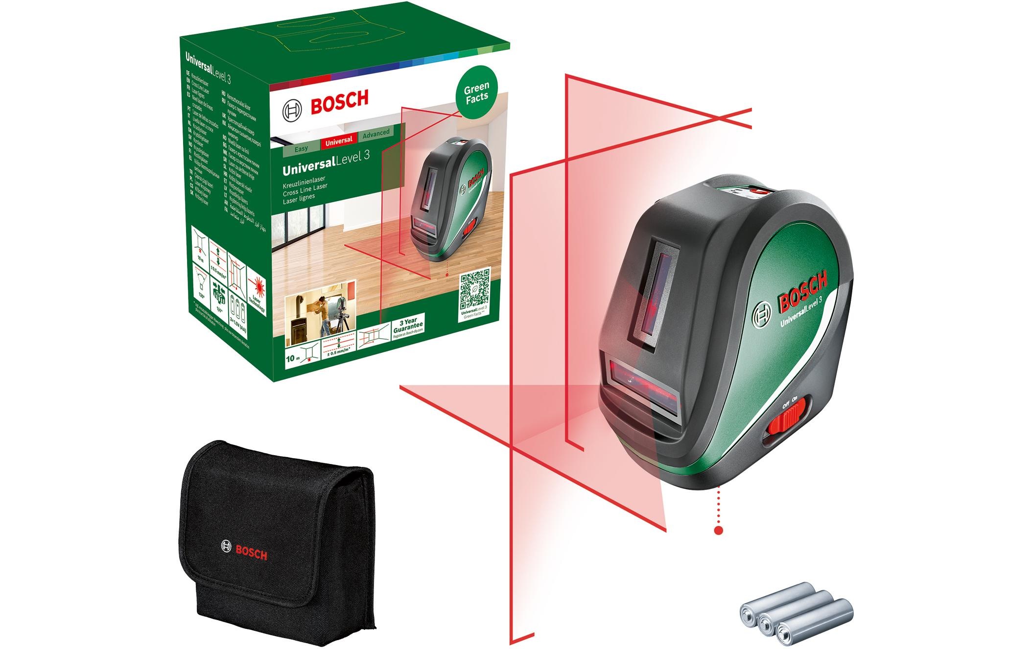 BOSCH Kreuzlinienlaser »Universal Level 3 10 m«