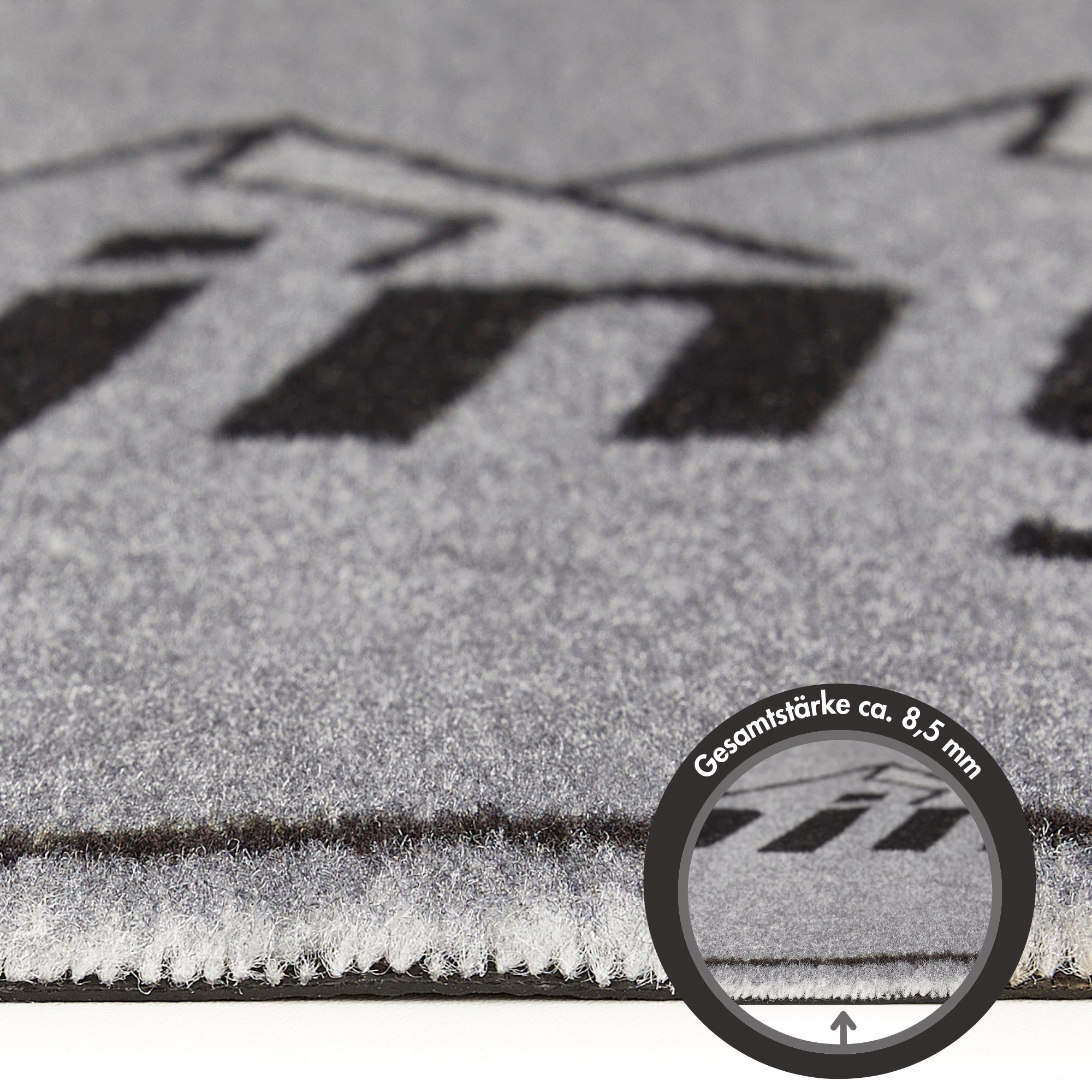 my home Läufer »Camping« rechteckig 8,5 mm Höhe mit Schriftzug, ideal für Camper & Wohnwagen, In- und Outdoor geeignet