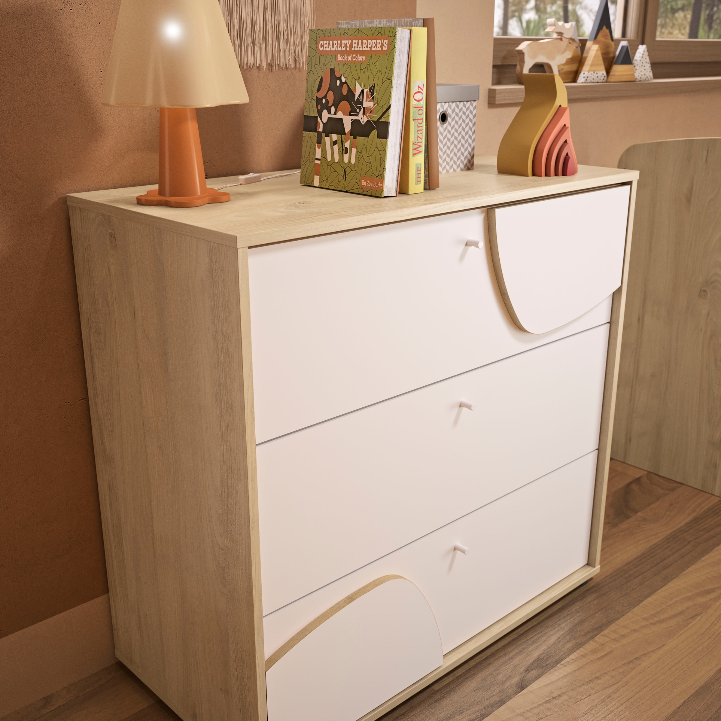 Gami Commode »KOMMODE BASILE 3 SCHUBLADEN« 3 grosse Schubladen