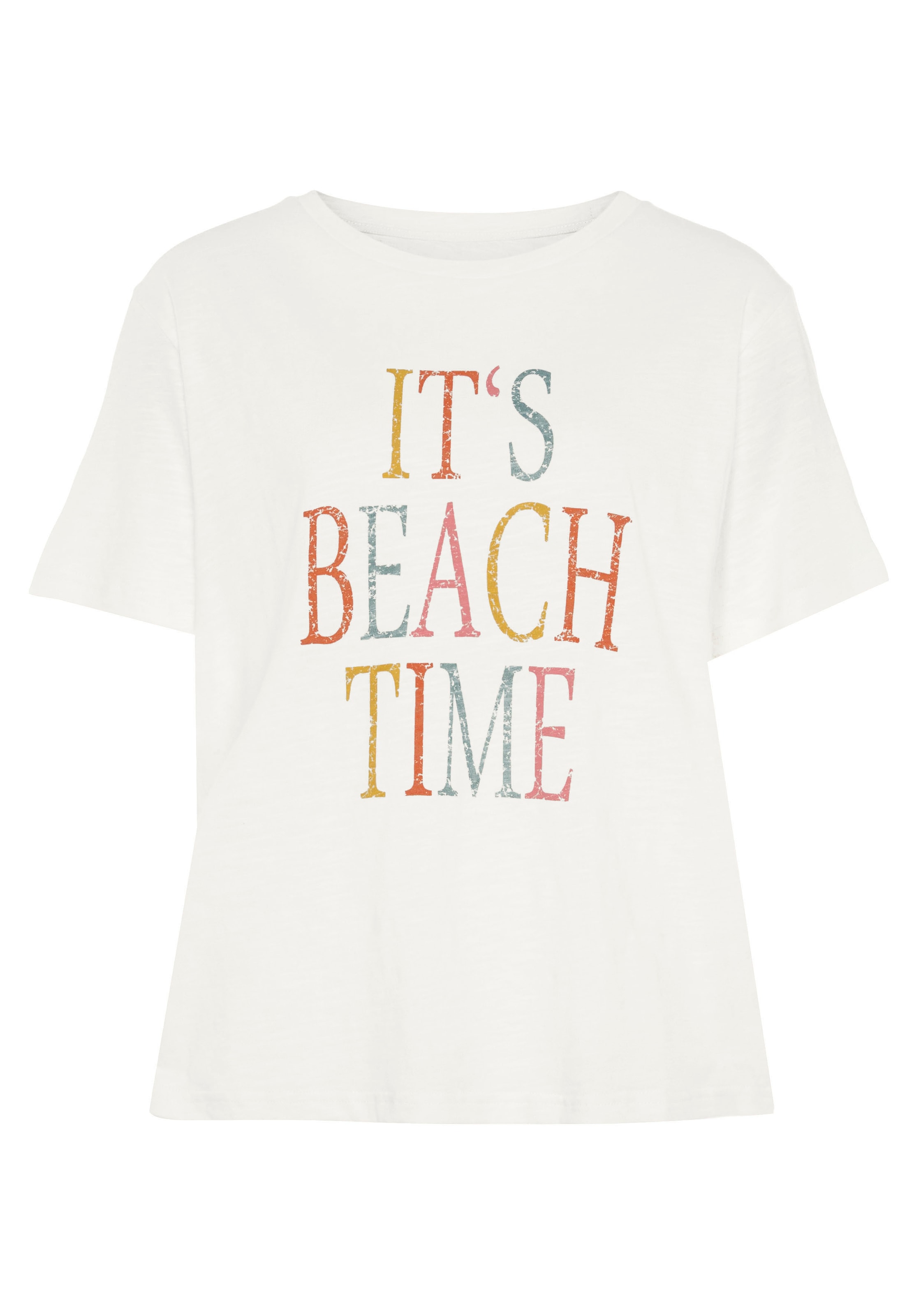Beachtime T-Shirt, (Packung, 2 tlg.), mit zwei verschiedenen Drucken