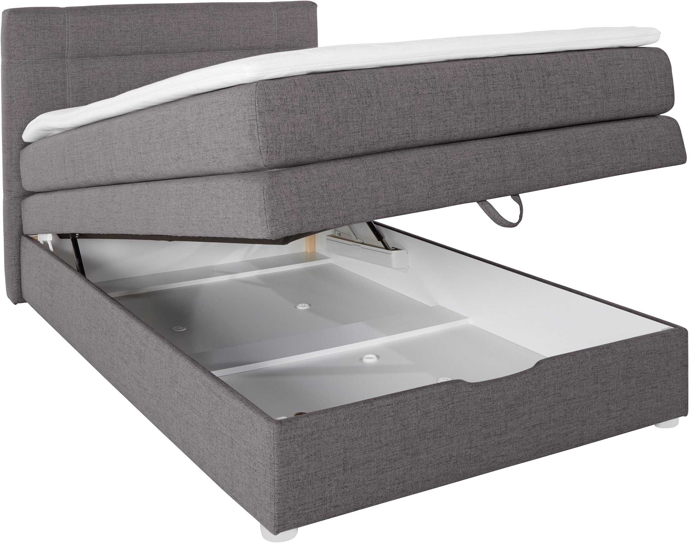 Jockenhöfer Gruppe Boxspringbett »Carmen« mit Bettkasten und Topper, erhältlich in  120 & 140cm Breite