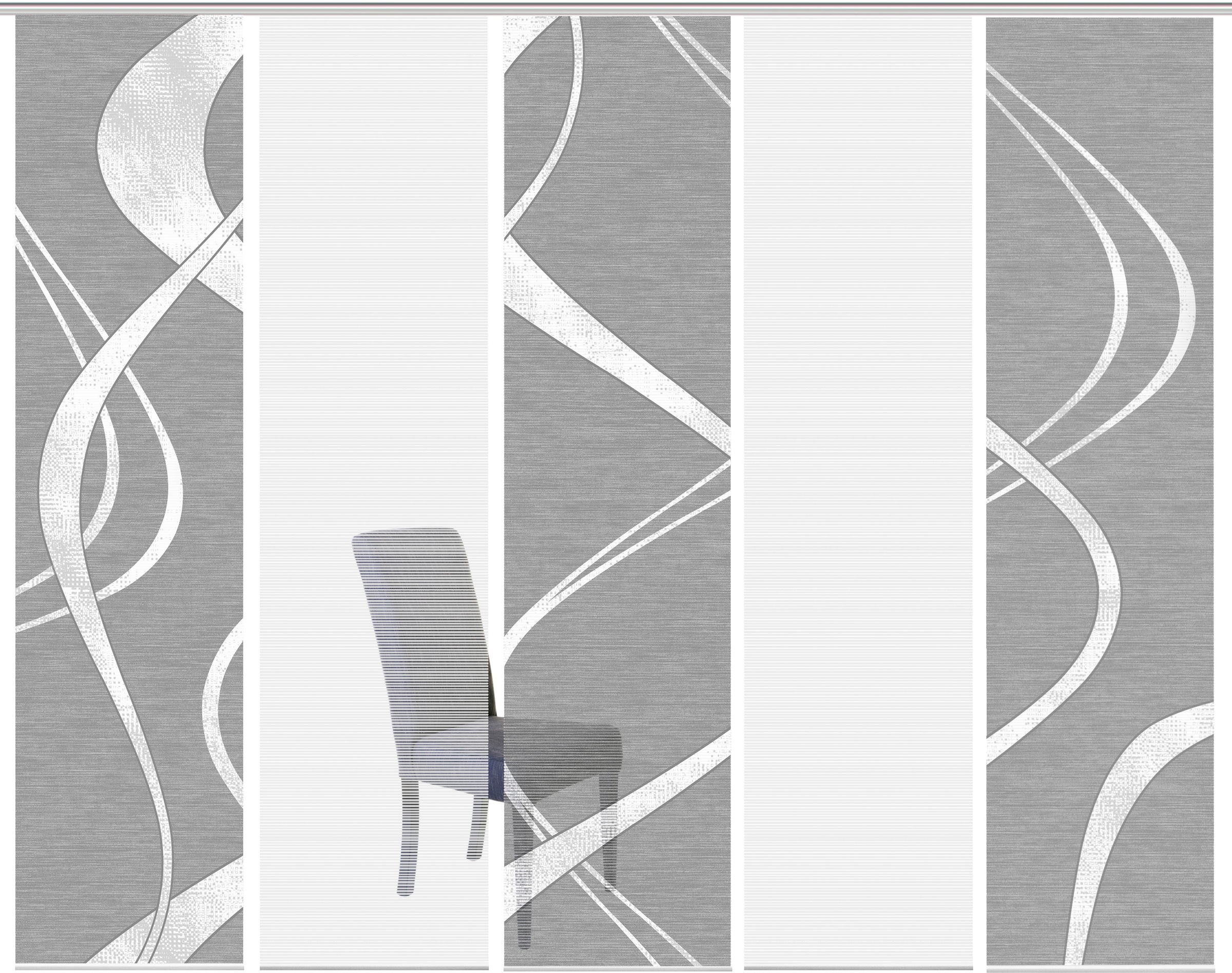 Image of Vision S Schiebegardine »TIBANO 5er SET«, (5 St.), Bambus-Optik, Digital bedruckt bei Ackermann Versand Schweiz