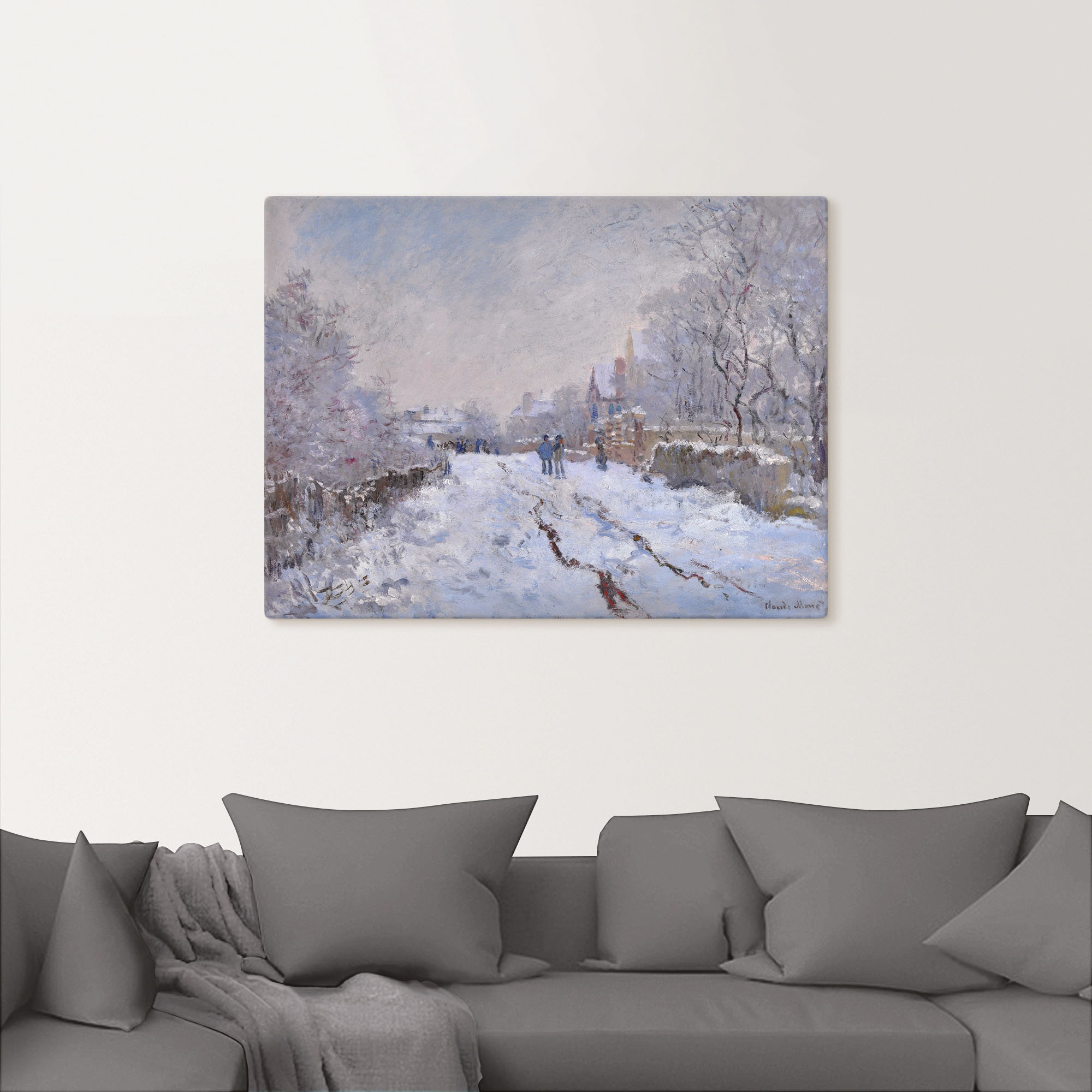 Artland Wandbild »Schnee in Argenteuil.«, Vier Jahreszeiten Bilder, (1 St.), als Leinwandbild, Poster in verschied. Grössen