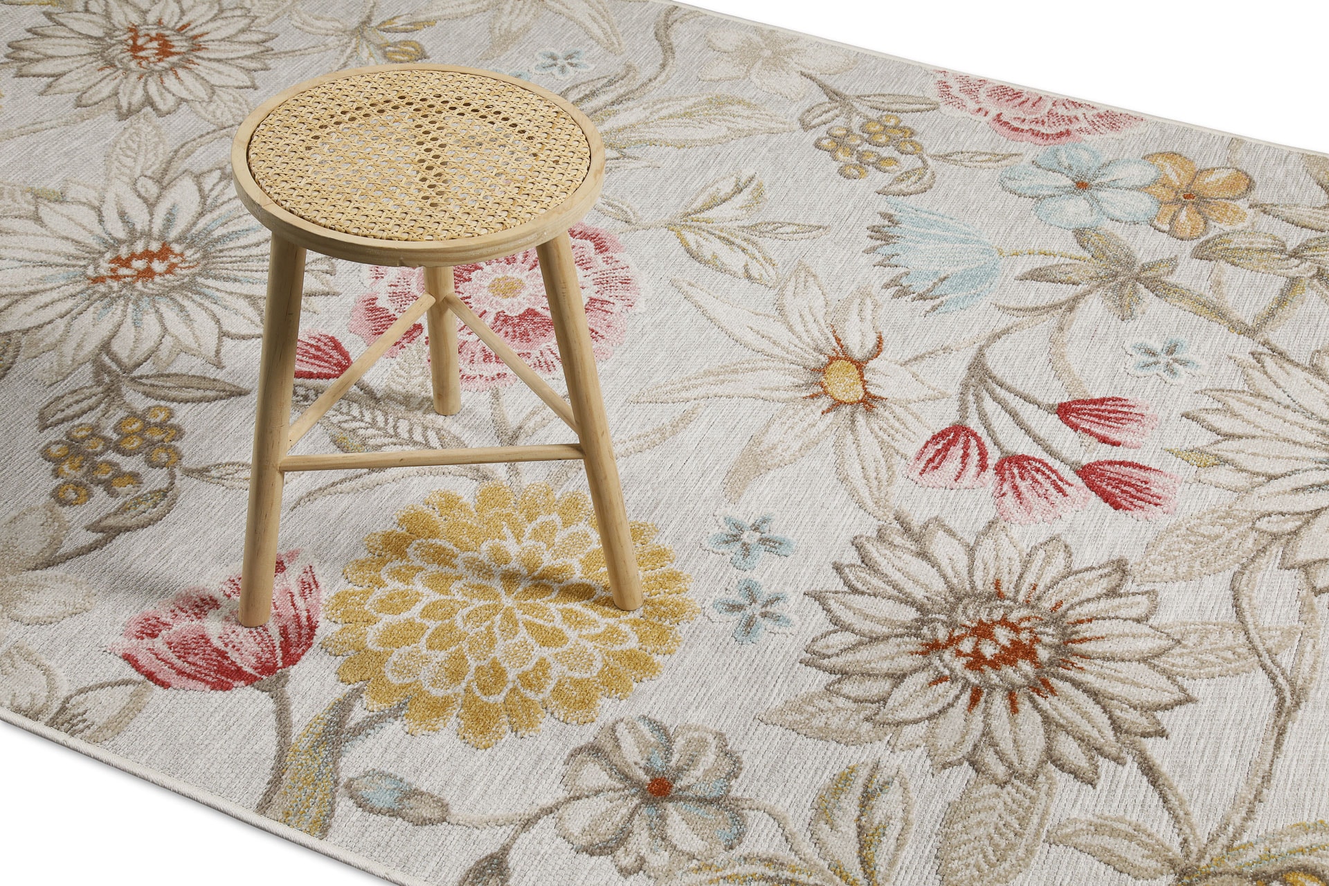 Wecon home Outdoorteppich »Abloom«, rechteckig, 5 mm Höhe, Läufer, für Innen & Aussen, pflegeleicht, Hoch-Tief Effekt