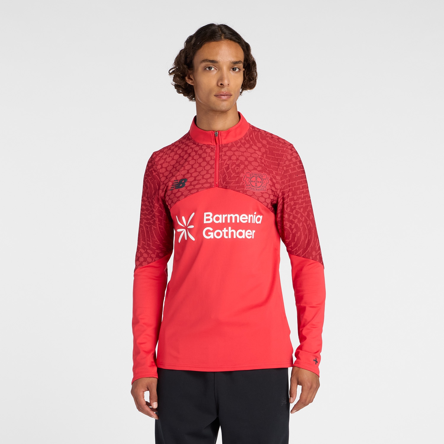 Image of New Balance Trainingsshirt "BAYER 04 LEVERKUSEN MIDLAYER" Langarm-Schnitt, schnell trocknend, atmungsaktiv