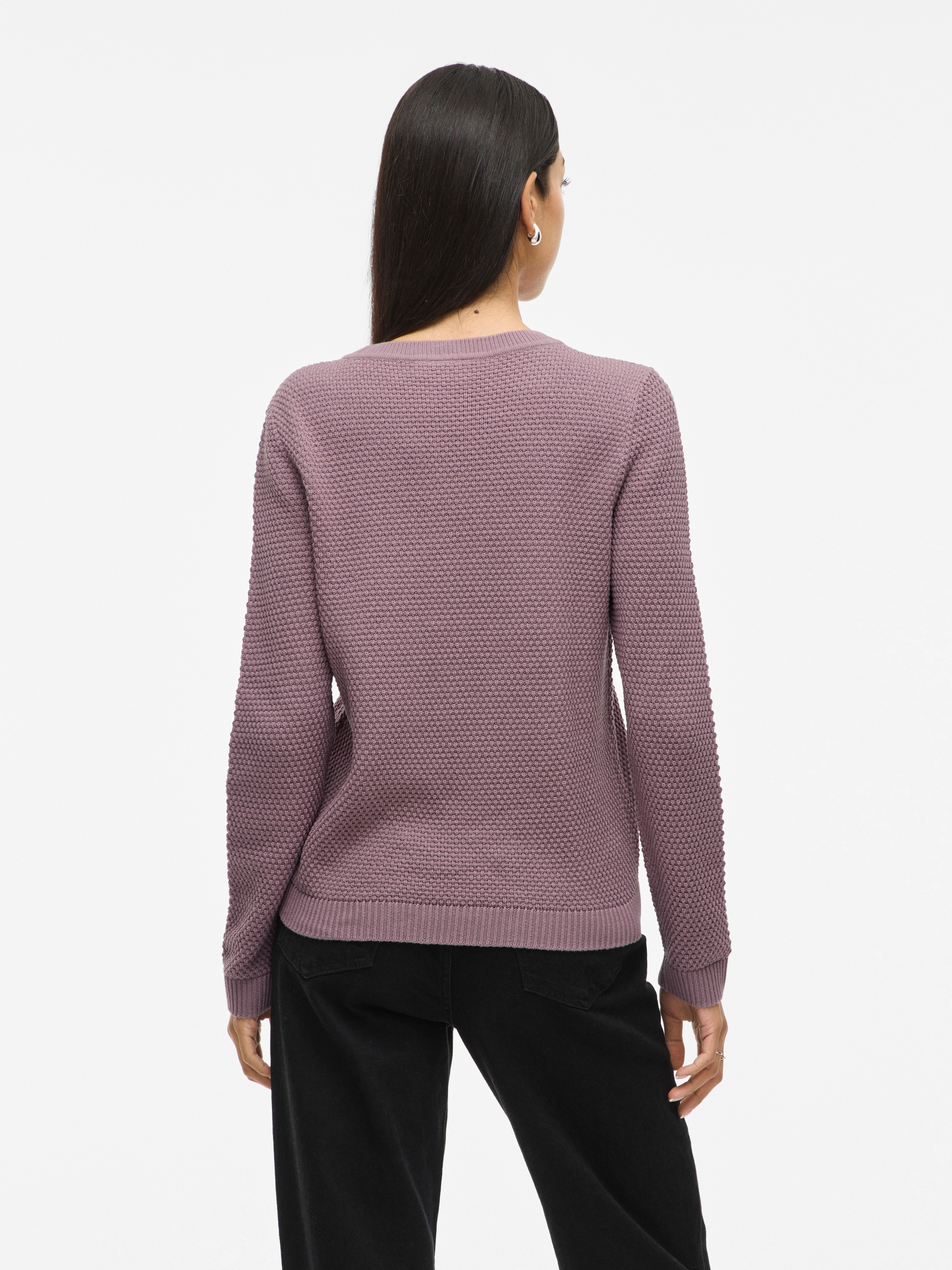 Vila Rundhalspullover »VIDALO O-NECK L/S KNIT TOP- NOOS«