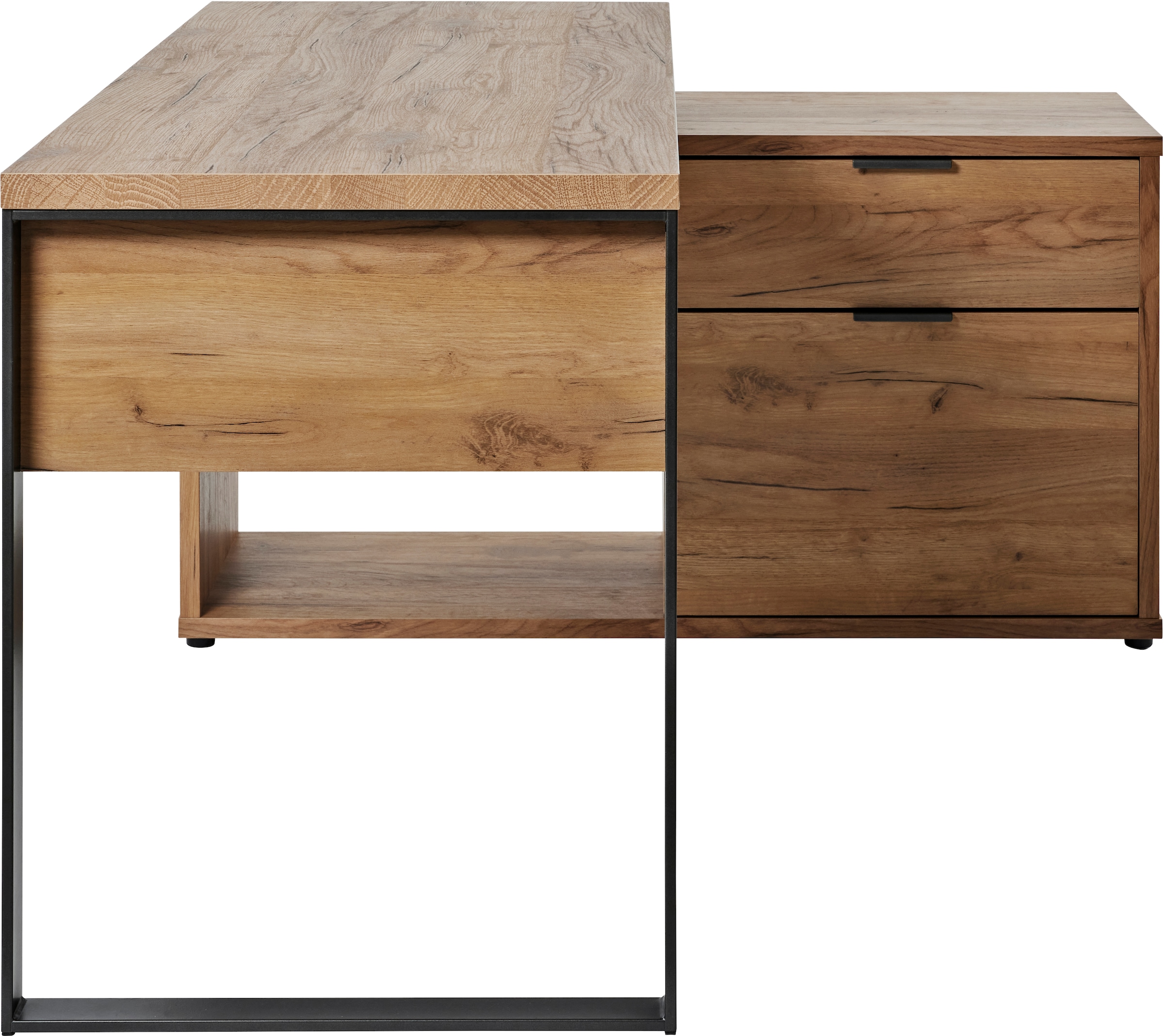 Jahnke Bureau d'angle »LOOP C 150 E« 1 cuis tlg. bureau d'angle, montage réversible, beaucoup de rangement