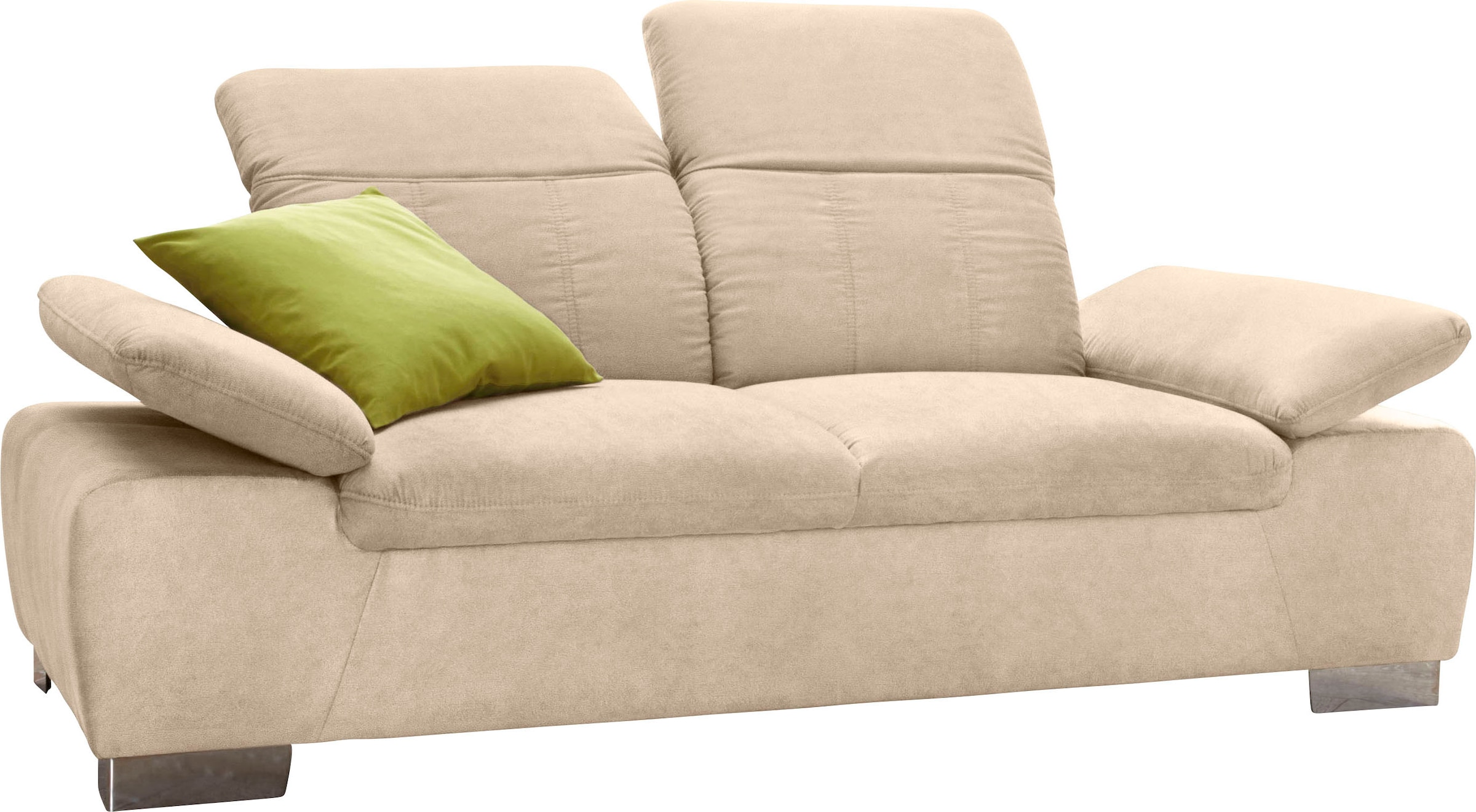 DOMO collection 2-Sitzer »Milan inklusive komfortablen Federkern für mehr Sitzkomfort« mit Rückenverstellung