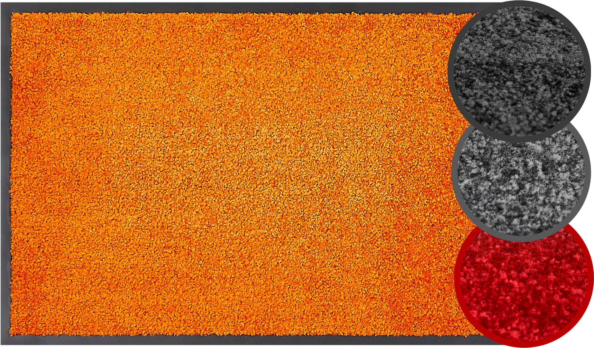 my home Fussmatte »Fresh Step, Made in Belgium«, rechteckig, 7 mm Höhe, für den Eingangsbereich, Uni-Farben, rutschhemmend, robust, waschbar