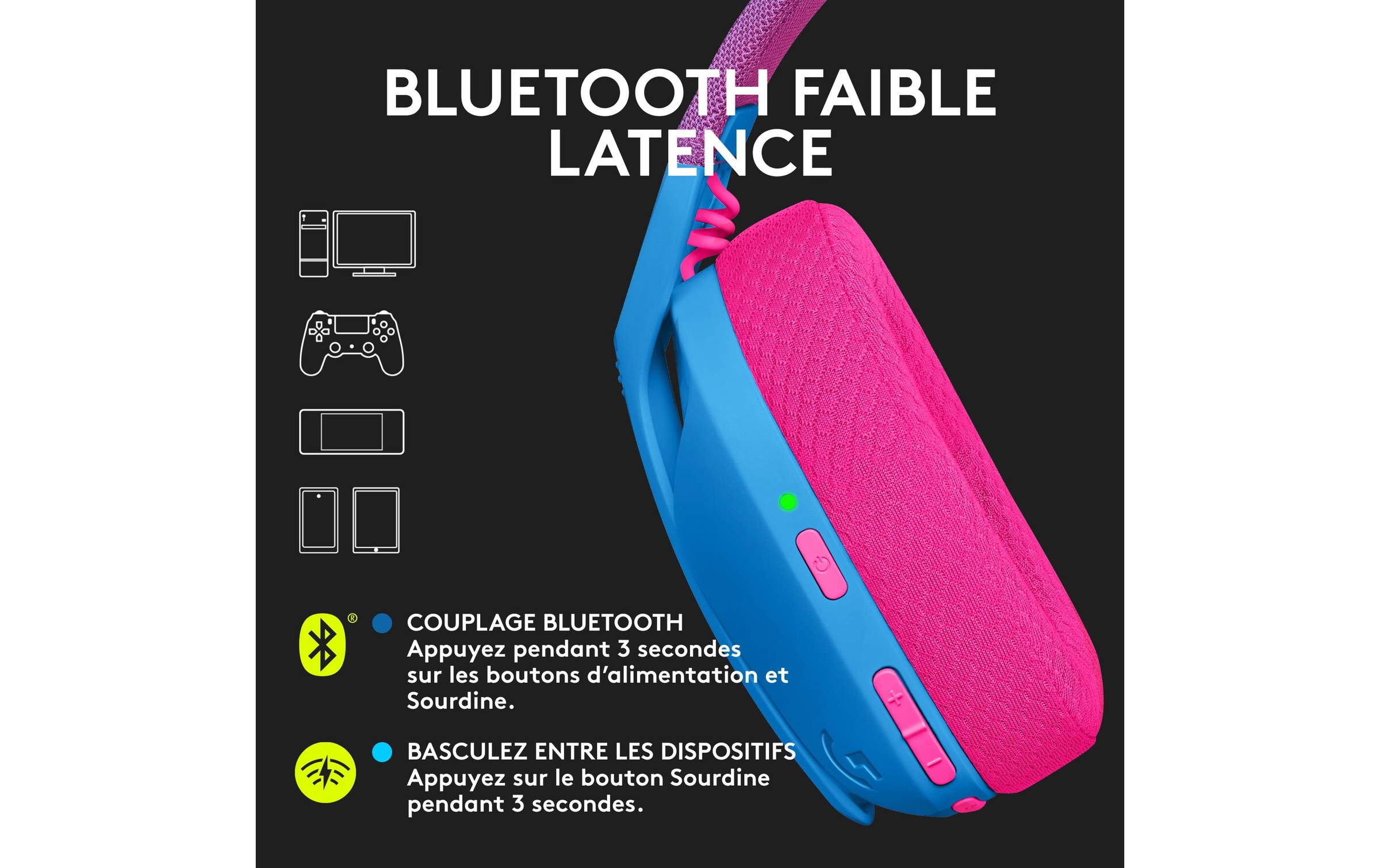 Logitech Headset »G435 Gaming Lights«
