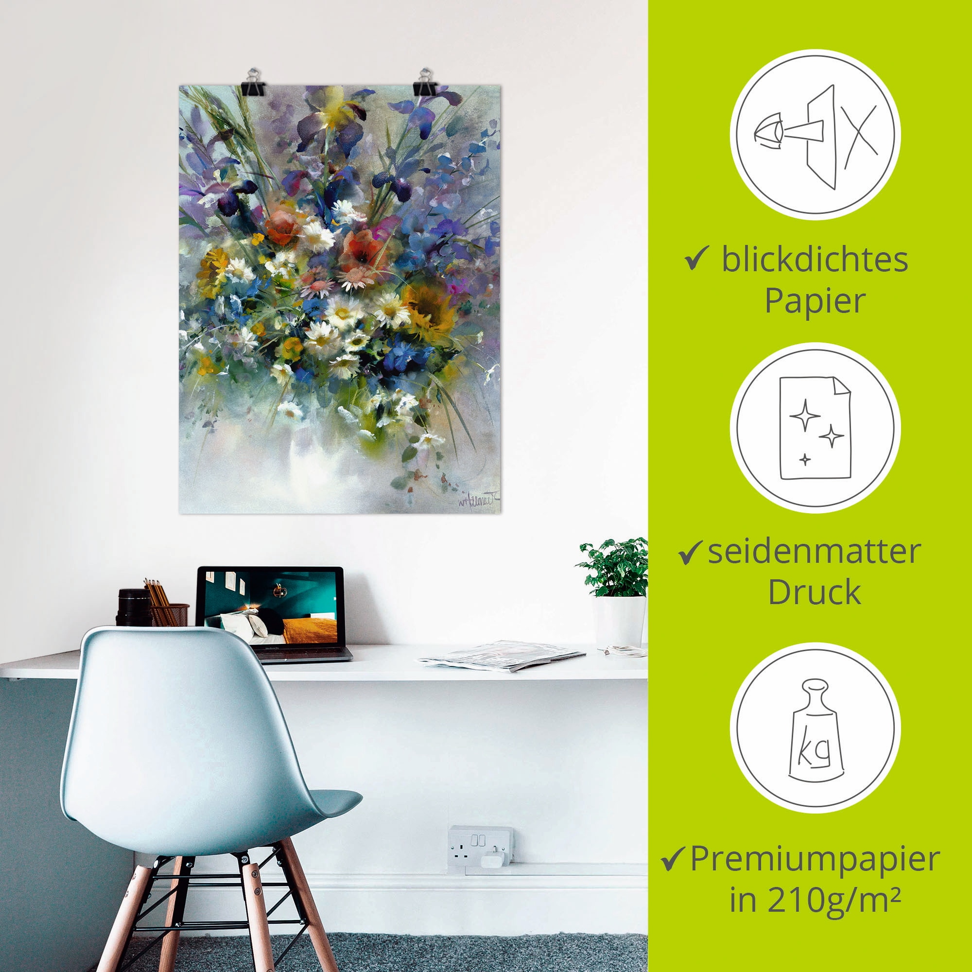 Artland Wandbild »Blumen Impression« Blumen 1 Stk. tlg. als Leinwandbild, Poster in verschied. Grössen