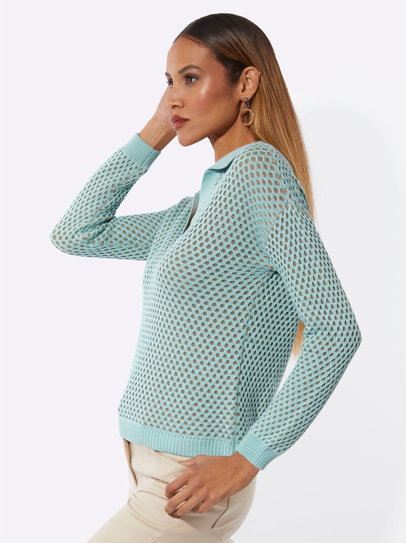 creation L Pull en tricot »Ajour-Pullover«