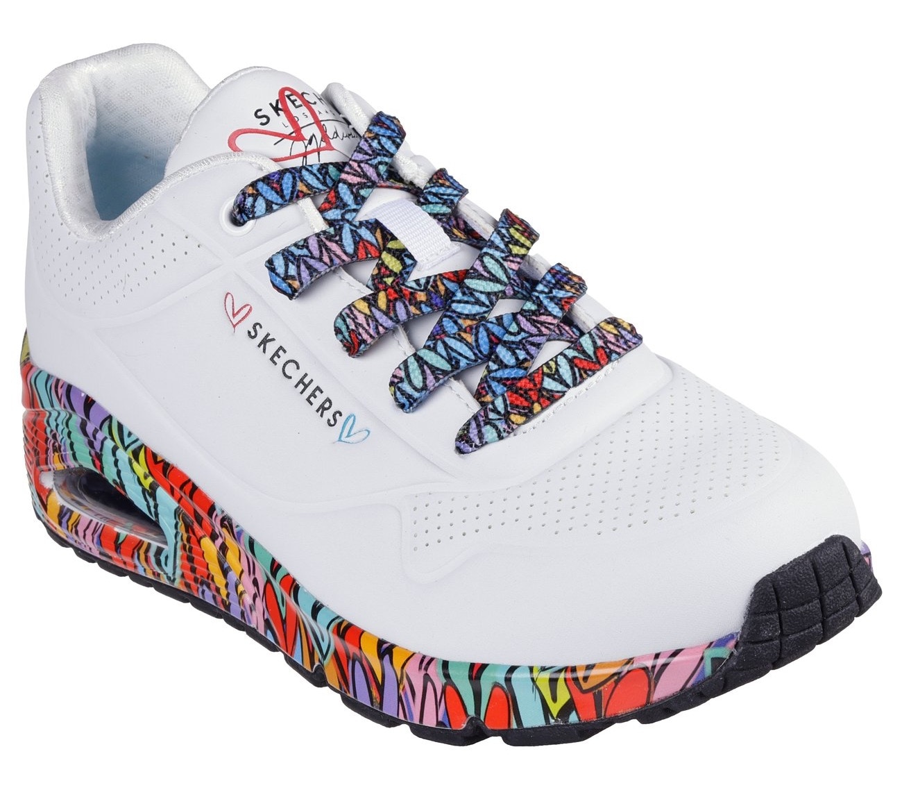 Image of Skechers Sneaker "UNO" Plateausneaker, Schnürschuh mit Keilabsatz