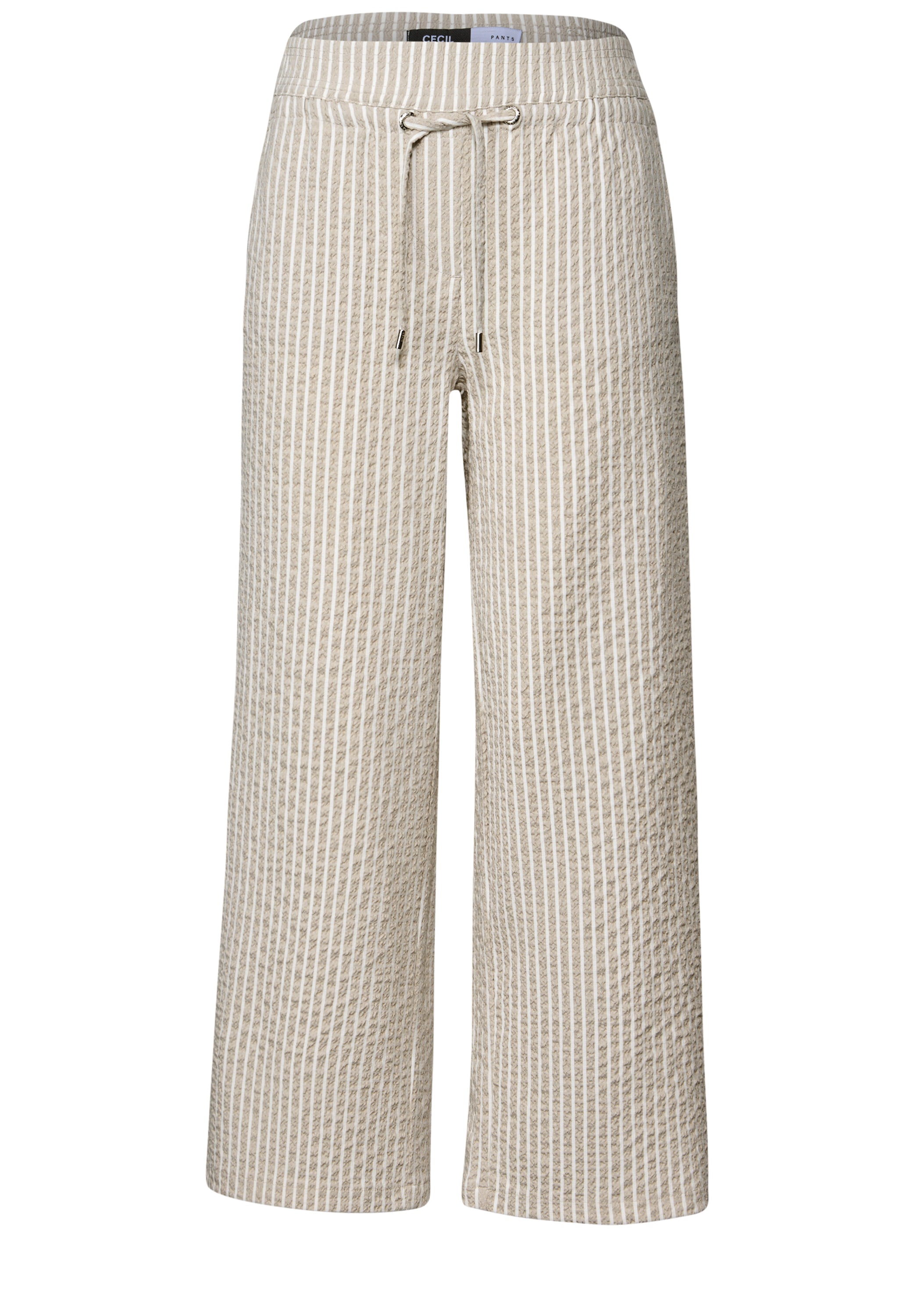 Cecil Stoffhose »Style Neele«, Sommerhose mit Streifen-Muster, Seersucker-Style