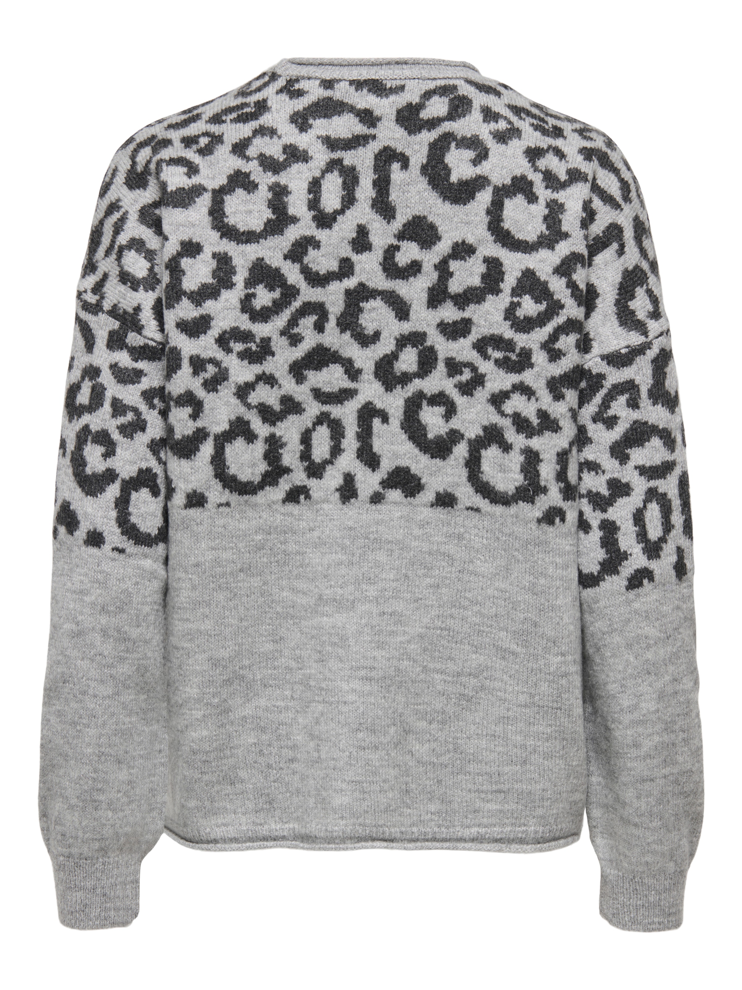 ONLY Rundhalspullover »ONLJADE ANIMAL LS O-NECK NOOS KNT« Kunstfaser, regular fit